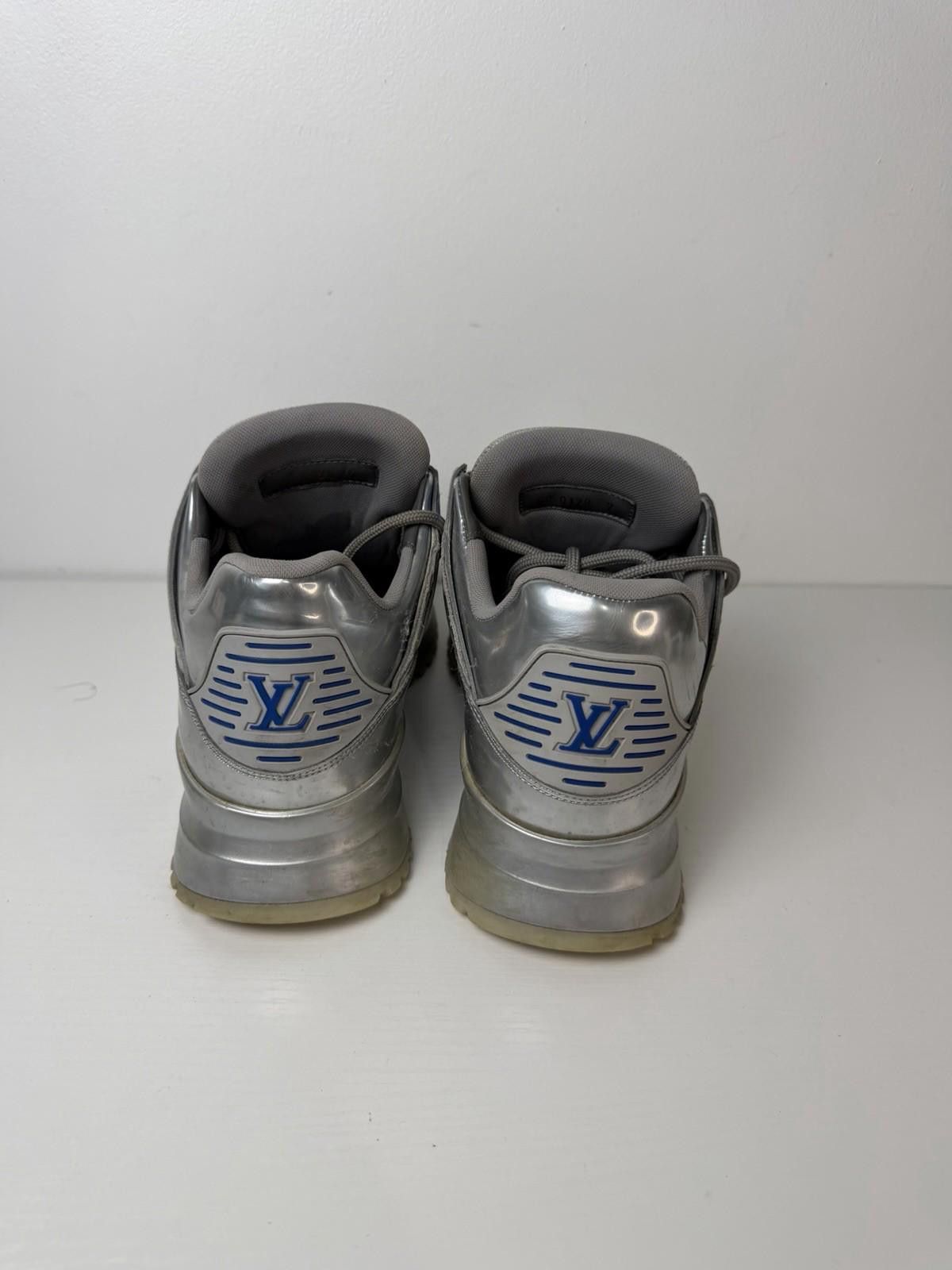 Louis Vuitton Louis Vuitton Zig Zag Sneaker Silver Blue SZ 7 LV (US 9) Size US 9 / EU 42 - 4 Thumbnail