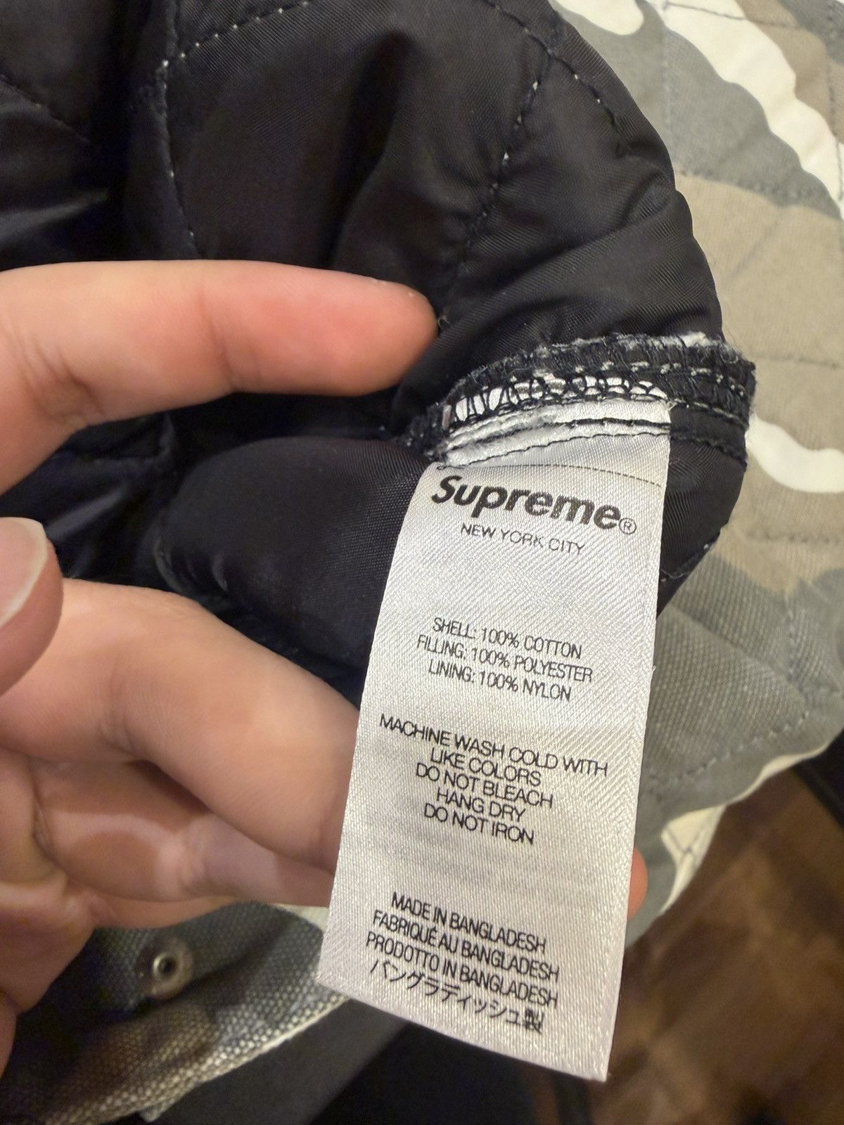 Dickies × Supreme Supreme x Dickies Quilted Camo Work Jacket Size US L / EU 52-54 / 3 - 4 Thumbnail