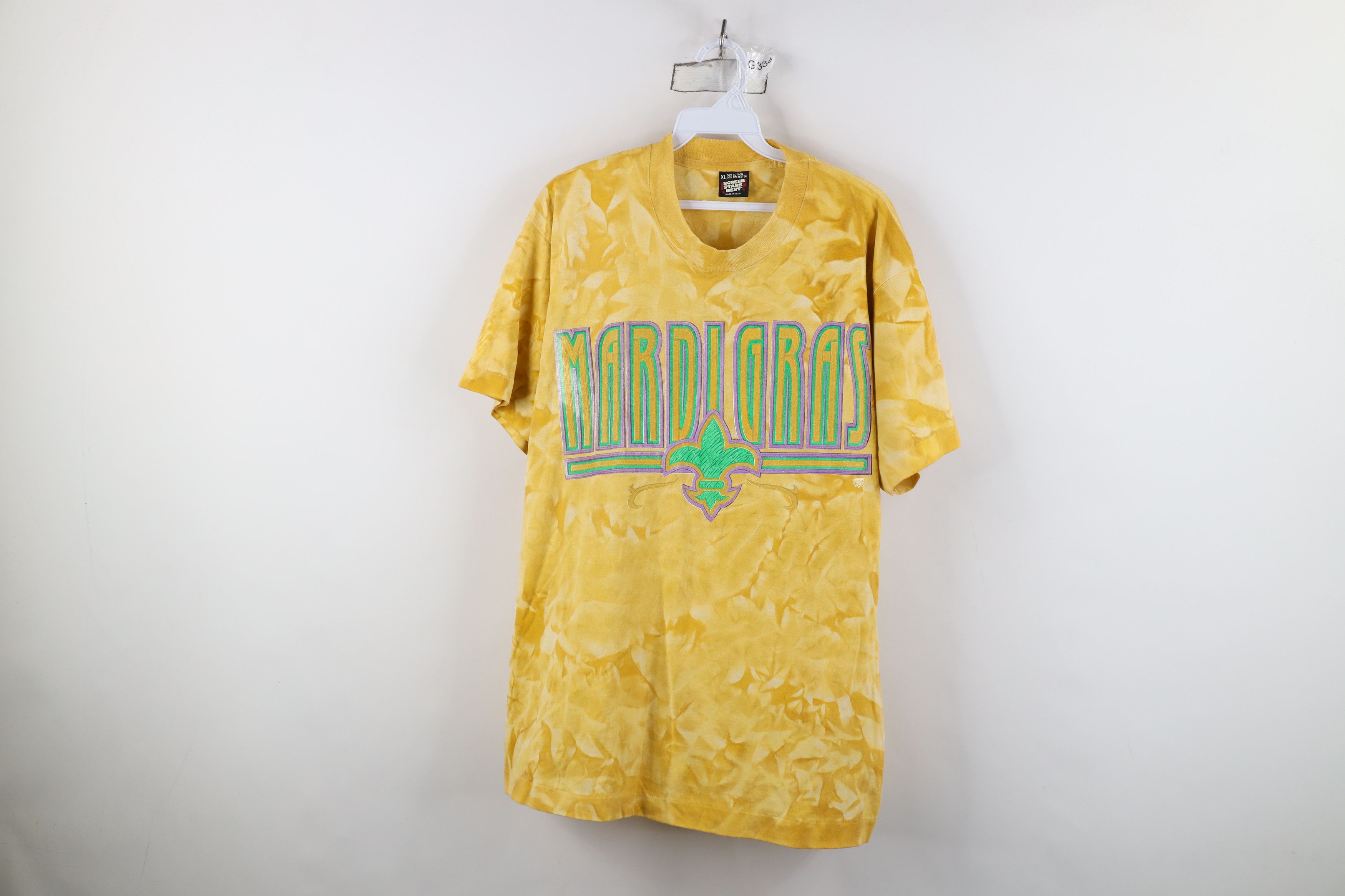 Vintage Vintage 90s Streetwear Mardi Gras New Orleans T-Shirt USA Size US XL / EU 56 / 4 - 1 Thumbnail
