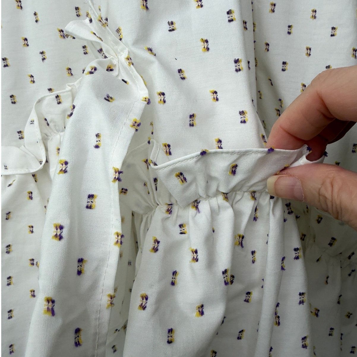 Other Brøgger Blouse White Ruffle Dobby Sleeveless Women US XS Size XS / US 0-2 / IT 36-38 - 8 Thumbnail