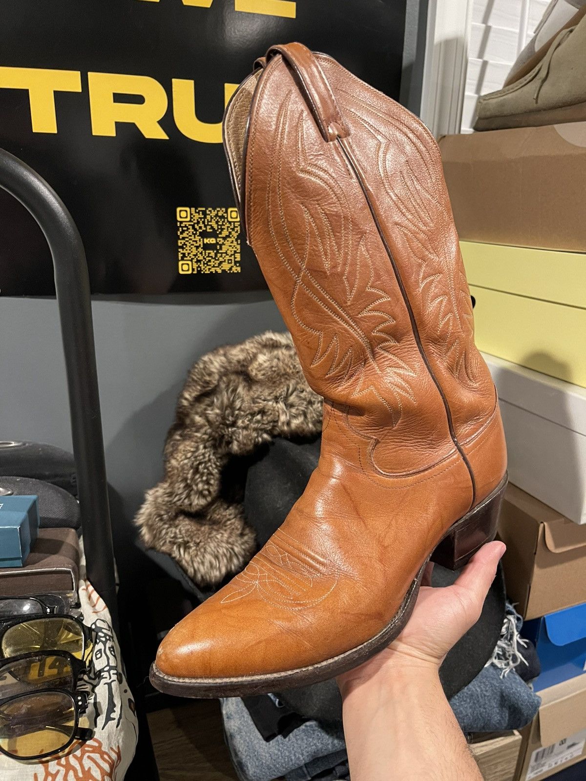 Justin Boots JUSTIN LIGHT BROWN WESTERN BOOT Size US 9.5 / EU 42-43 - 4 Thumbnail