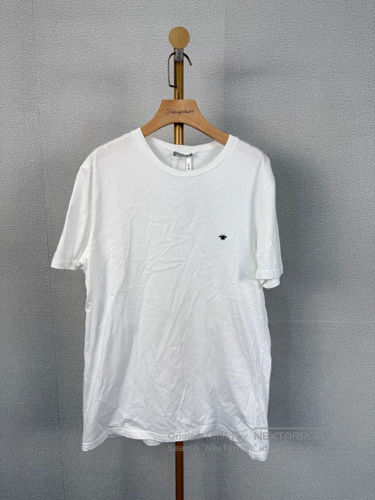 dior pure white short sleeve t-shirt.