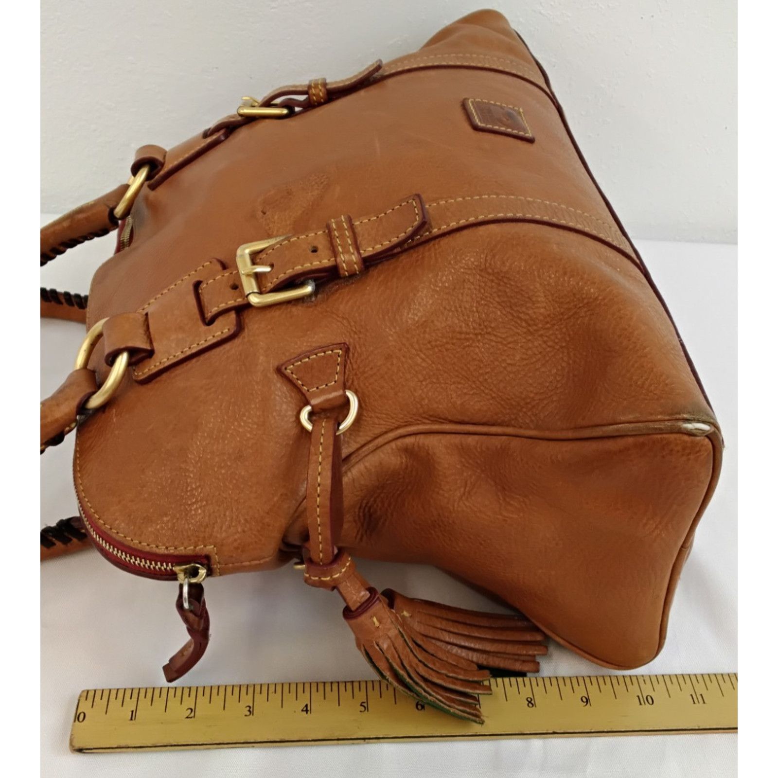 Dooney & Bourke Dooney & Bourke Italian Leather Satchel Bag Brown Purse Size ONE SIZE - 20 Thumbnail