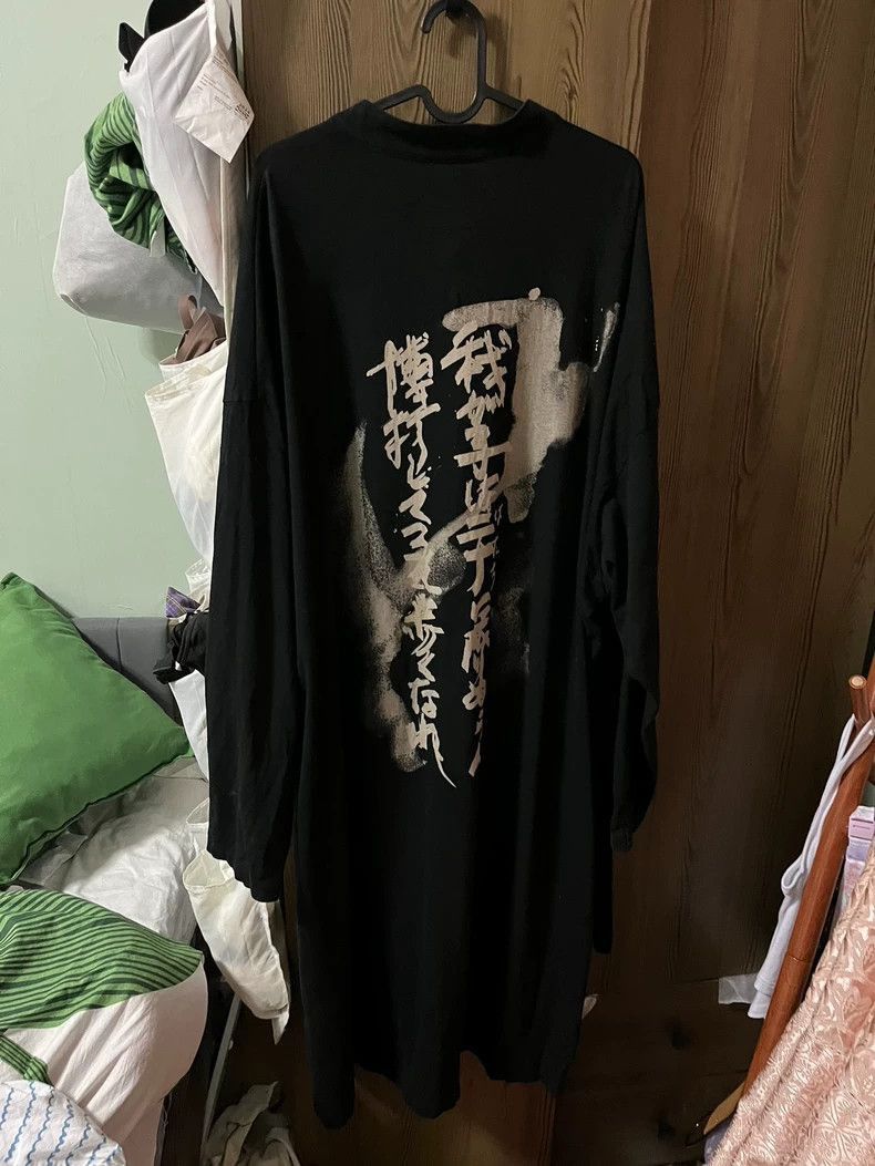 Yohji Yamamoto Yohji Yamamoto Yohji Yamamoto Black Long Sleeve Button Shi Size US M / EU 48-50 / 2 - 2 Thumbnail