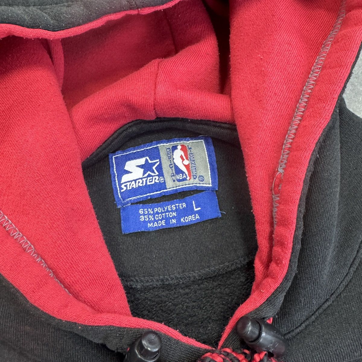Starter Vintage Starter Chicago Bulls NBA Embroidered Logo Hoodie Size US L / EU 52-54 / 3 - 16 Thumbnail