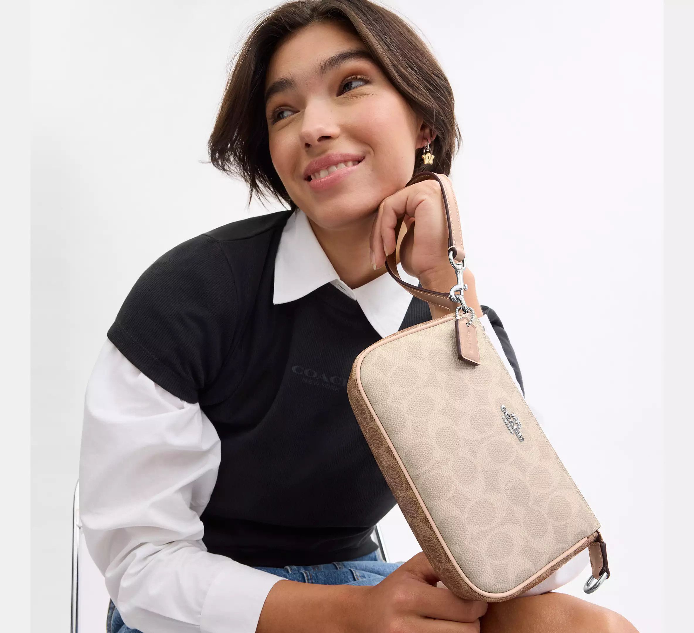 Coach Nolita 19 In Blocked Signature Canvas CY236 Size ONE SIZE - 9 Thumbnail