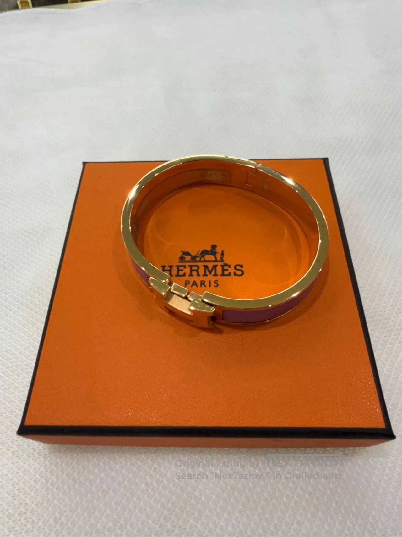 Hermes Hermes H Enamel Bracelet. Size ONE SIZE - 6 Thumbnail