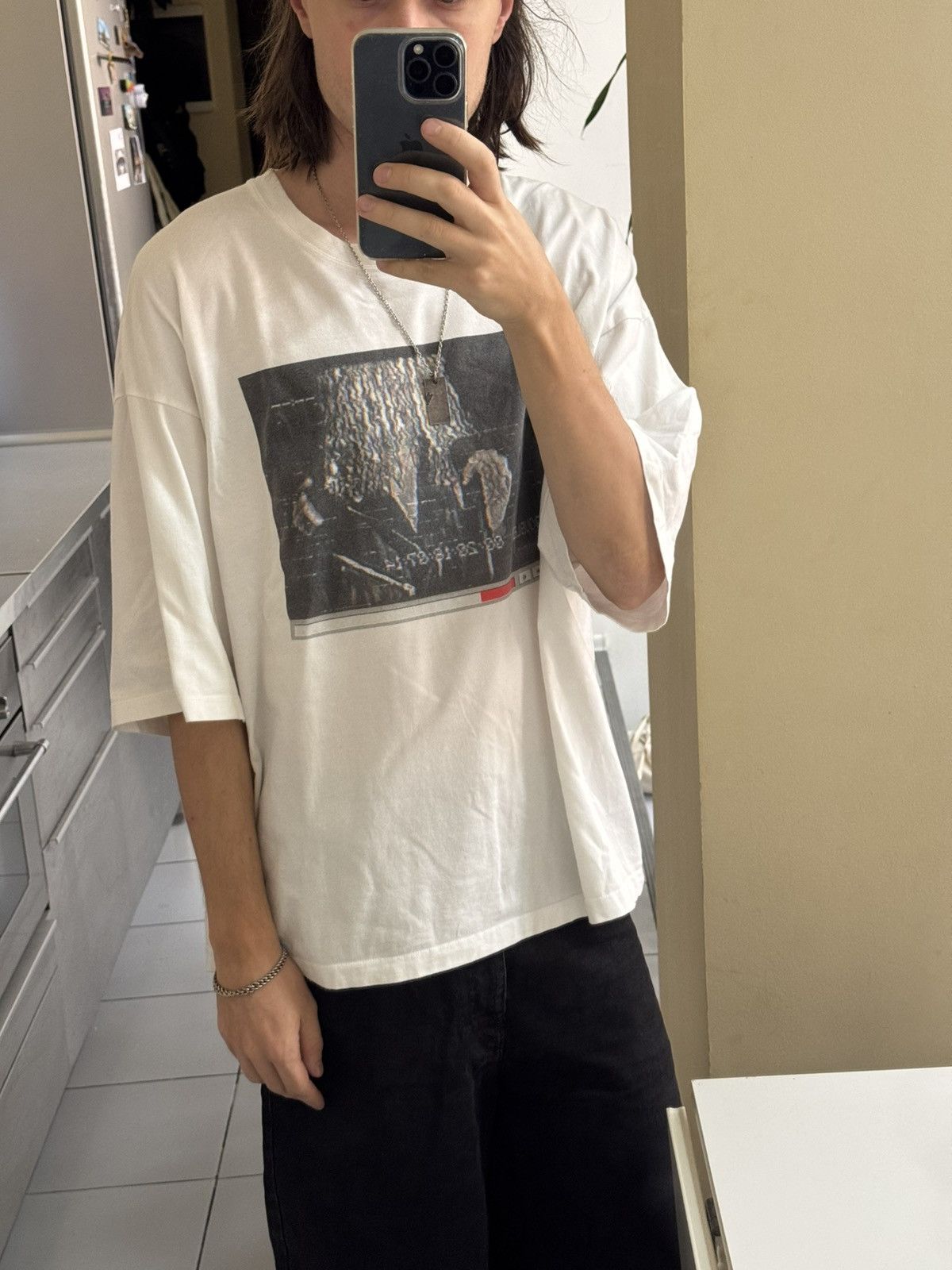 Doublet Fw18 Doublet Youtube Logo Oversized Tee(White/L) Size US L / EU 52-54 / 3 - 5 Thumbnail