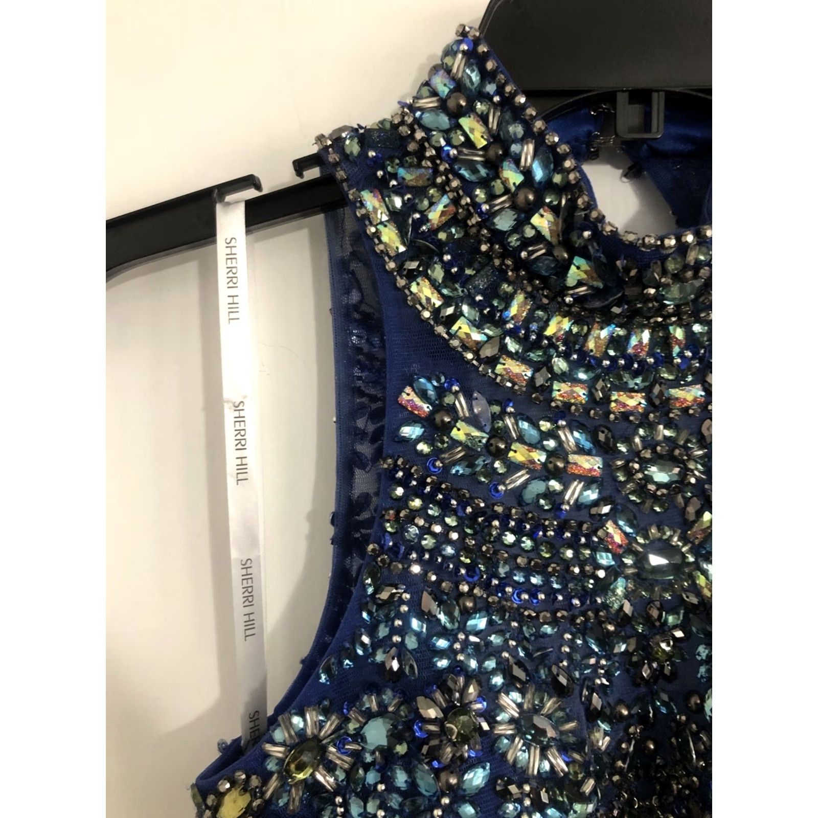 Vintage VINTAGE Sherri Hill Formal Jeweled Halter Top For Skirt Dress Prom Size XXS / US 00 / IT 34 - 5 Thumbnail