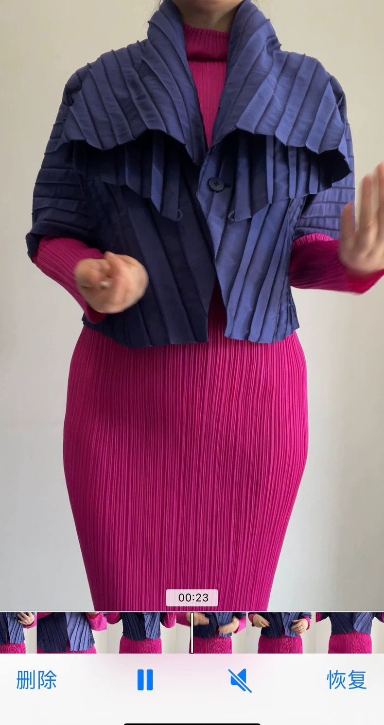 Issey Miyake Issey Miyake size:2 Blue mainline transformable coat Size XS / US 0-2 / IT 36-38 - 8 Thumbnail