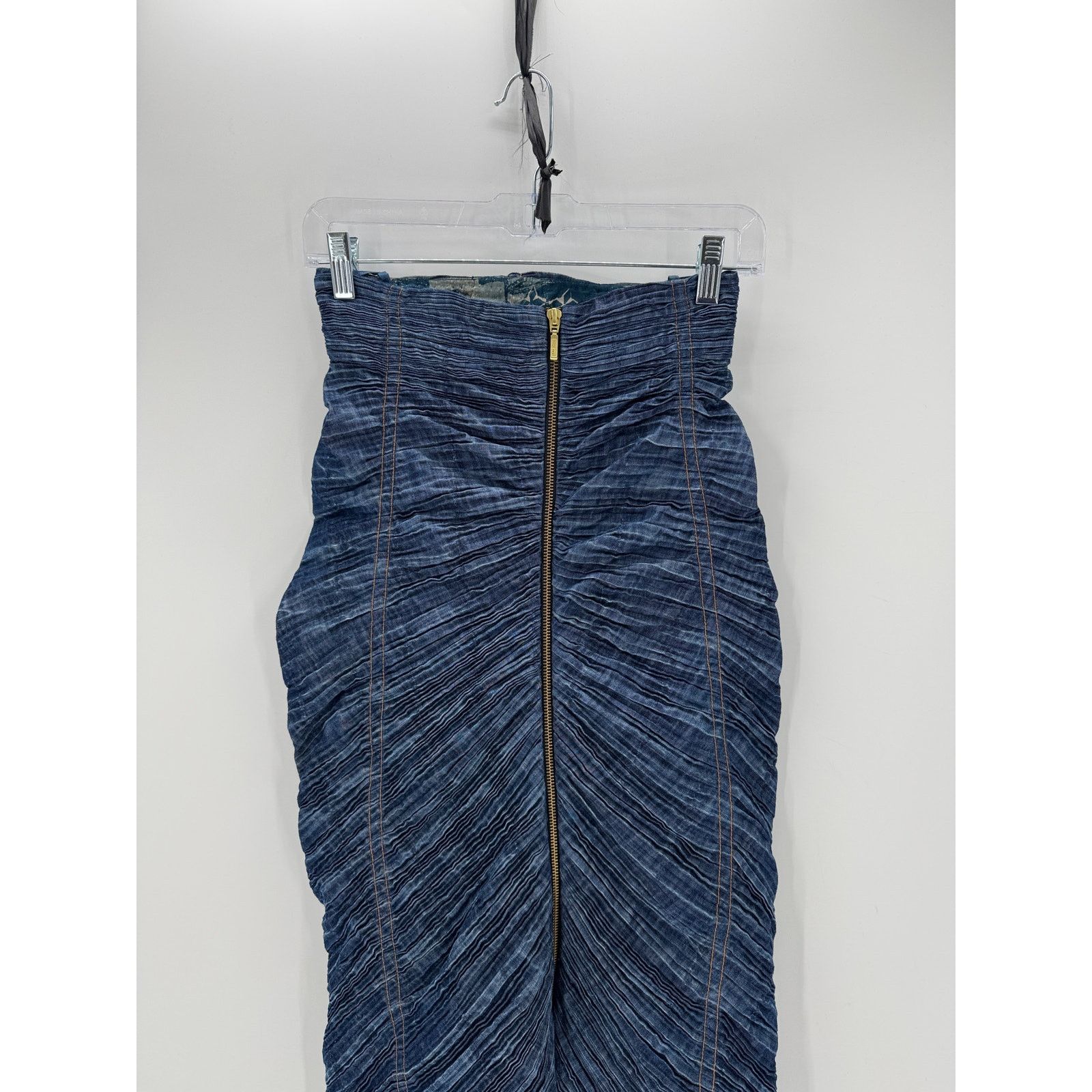 Other Saaksha & Kinni Square Cut Denim Bustier With Skirt S modern Size 26" / US 2 / IT 38 - 5 Thumbnail