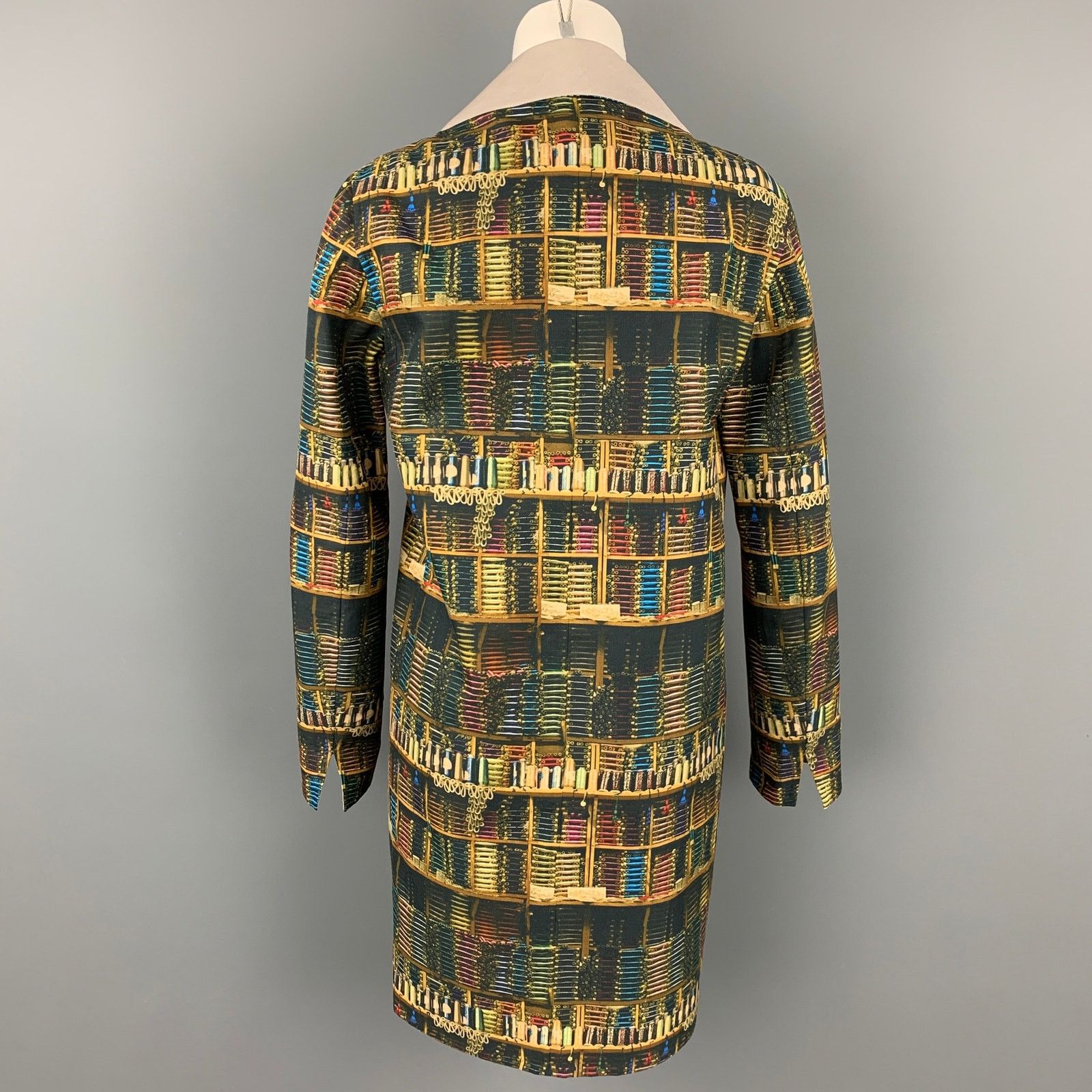 Akris Multi-Color Cotton / Polyamide Reversible Open Front Theatre Size S / US 4 / IT 40 - 4 Thumbnail