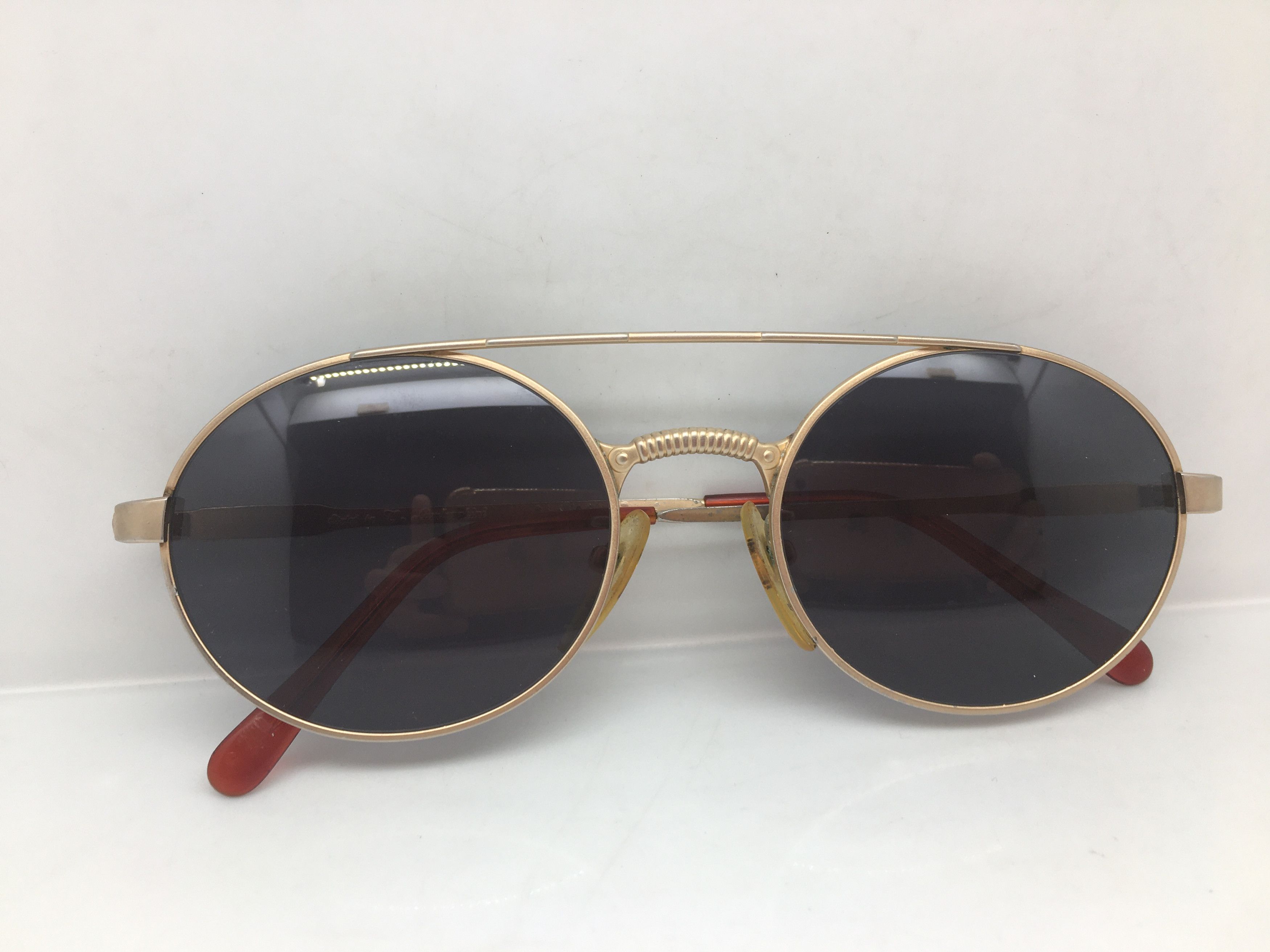 Tonino Lamborghini Tonino Lamborghini Gold Titanium Round Sunglasses JAMES DEAN Size ONE SIZE - 8 Thumbnail