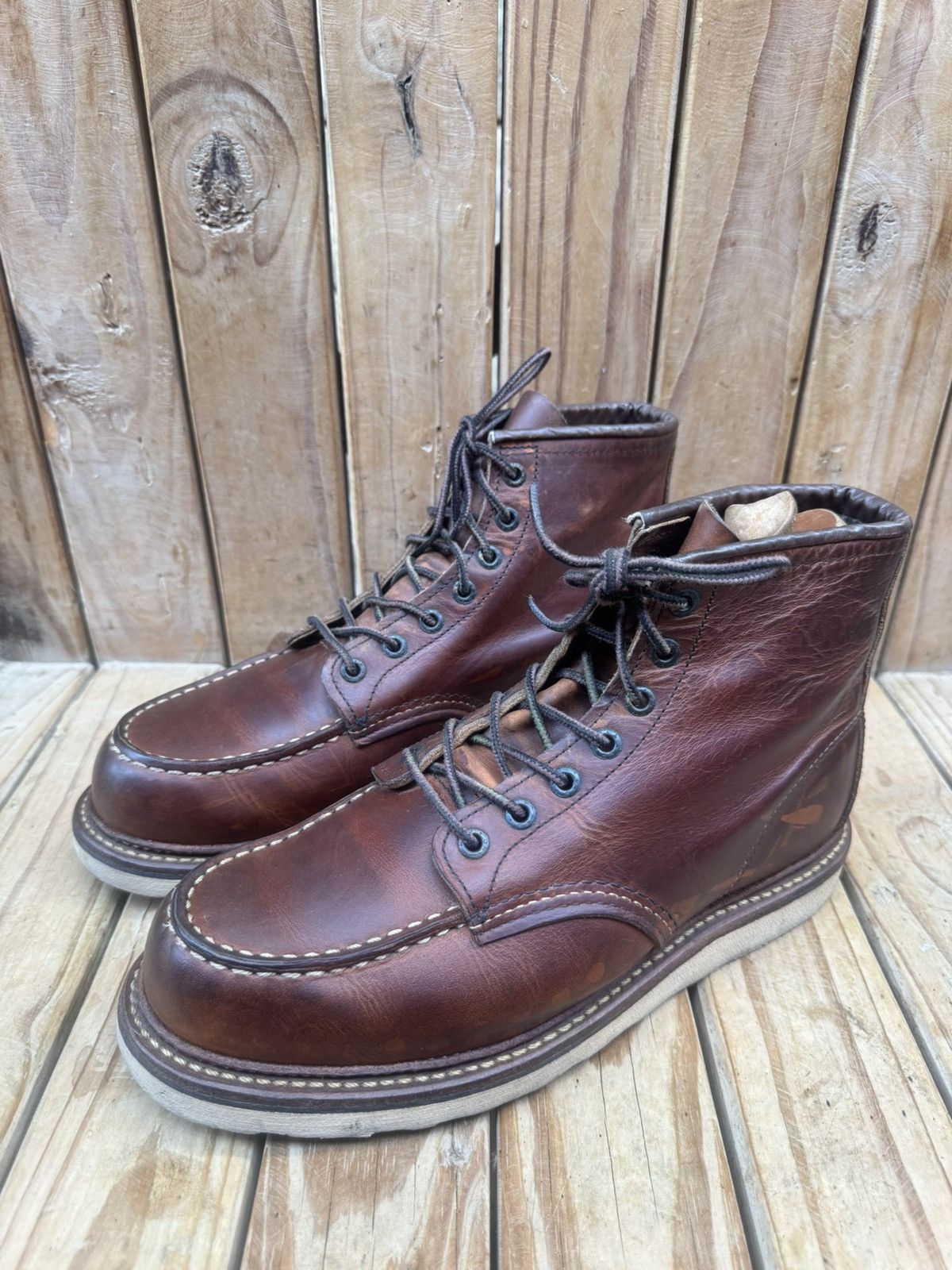 Red Wing Red Wing 1907 Copper Rough Brown Boots UK 7.5 D | EUR 41.5 Size US 8.5 / EU 41-42 - 1 Thumbnail