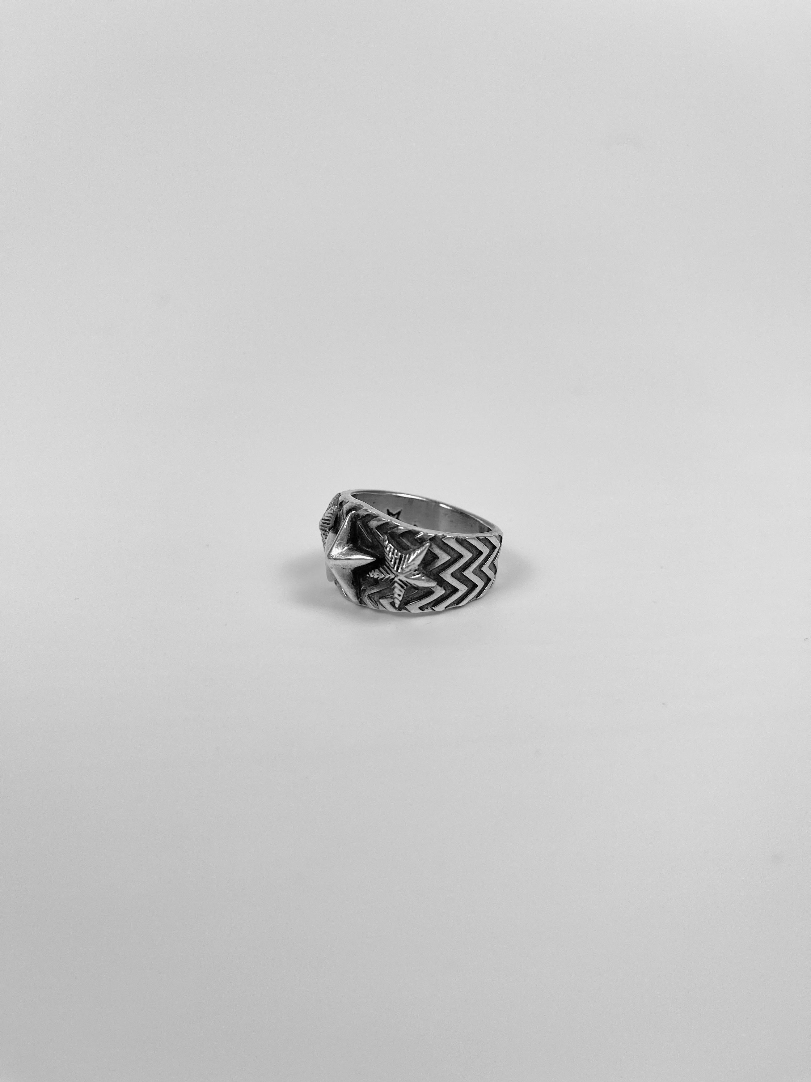 Cody Sanderson Cody Sanderson Wave Gear 3 Star Silver Ring Size ONE SIZE - 2 Thumbnail