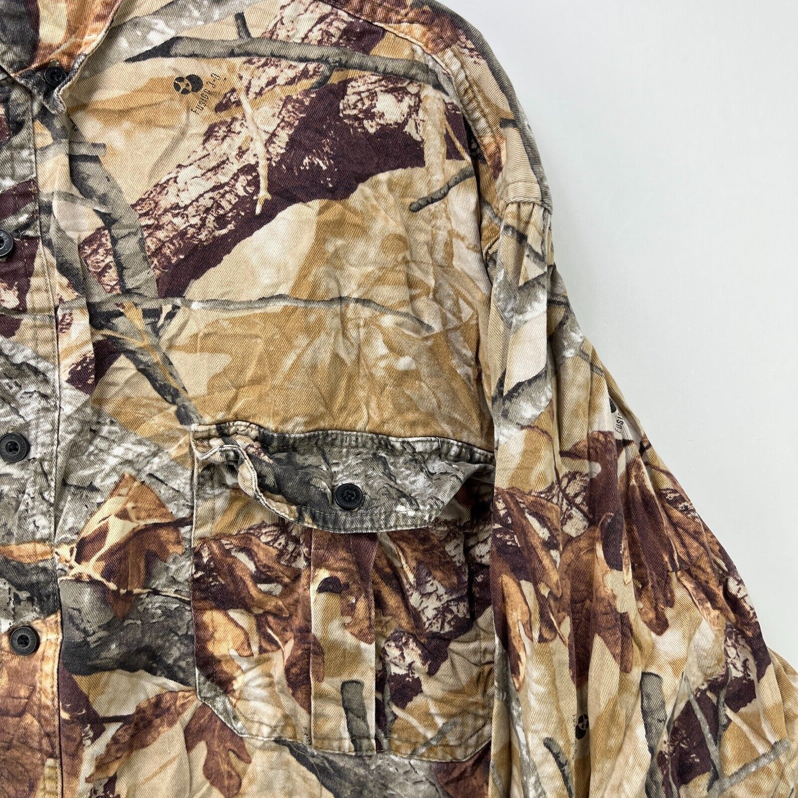 Vintage Vintage Camo Tree Button-Up Long Sleeve Shirt 2XL Size US XL / EU 56 / 4 - 3 Thumbnail