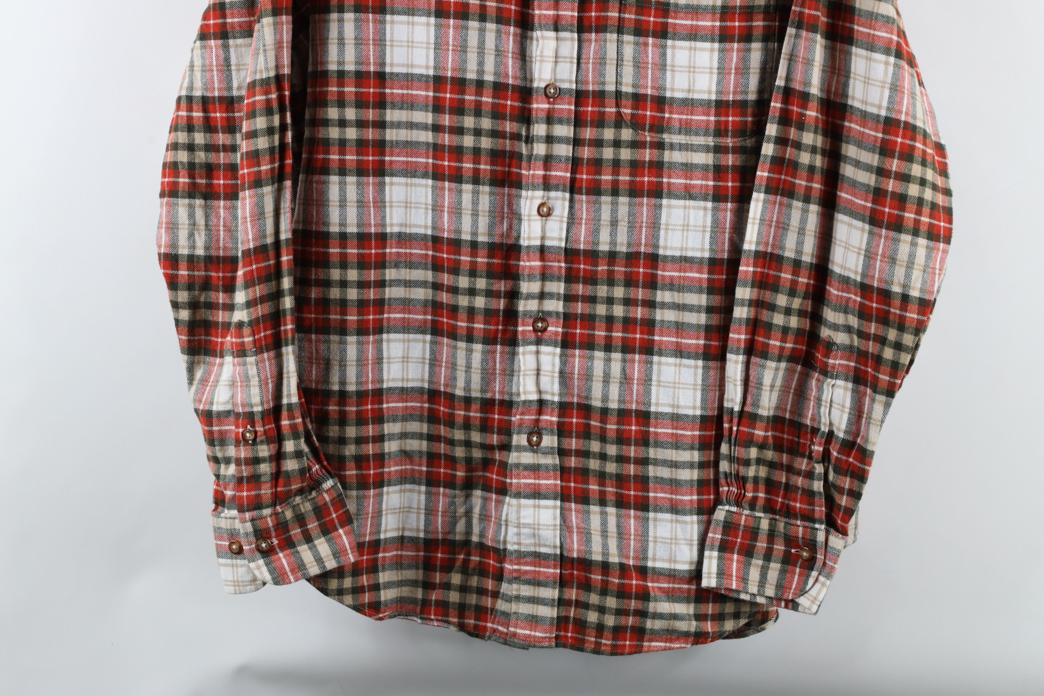 Brooks Brothers × Vintage Vintage Brooks Brothers Cotton Flannel Button Down Shirt Size US L / EU 52-54 / 3 - 3 Thumbnail