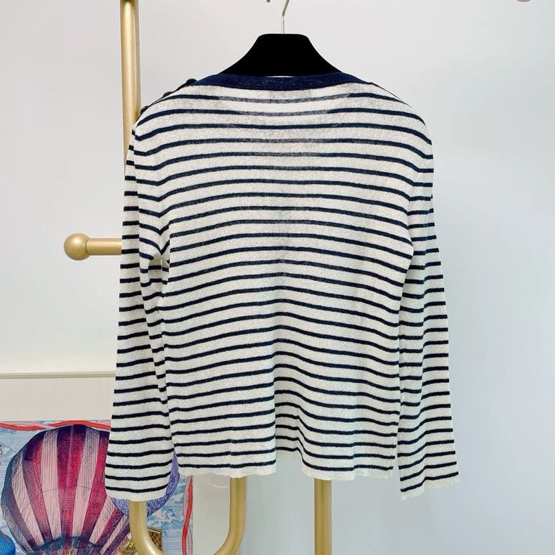 Dior Dior Gray letter pattern round-neck long-sleeved knitwear 2 Size XS / US 0-2 / IT 36-38 - 2 Thumbnail