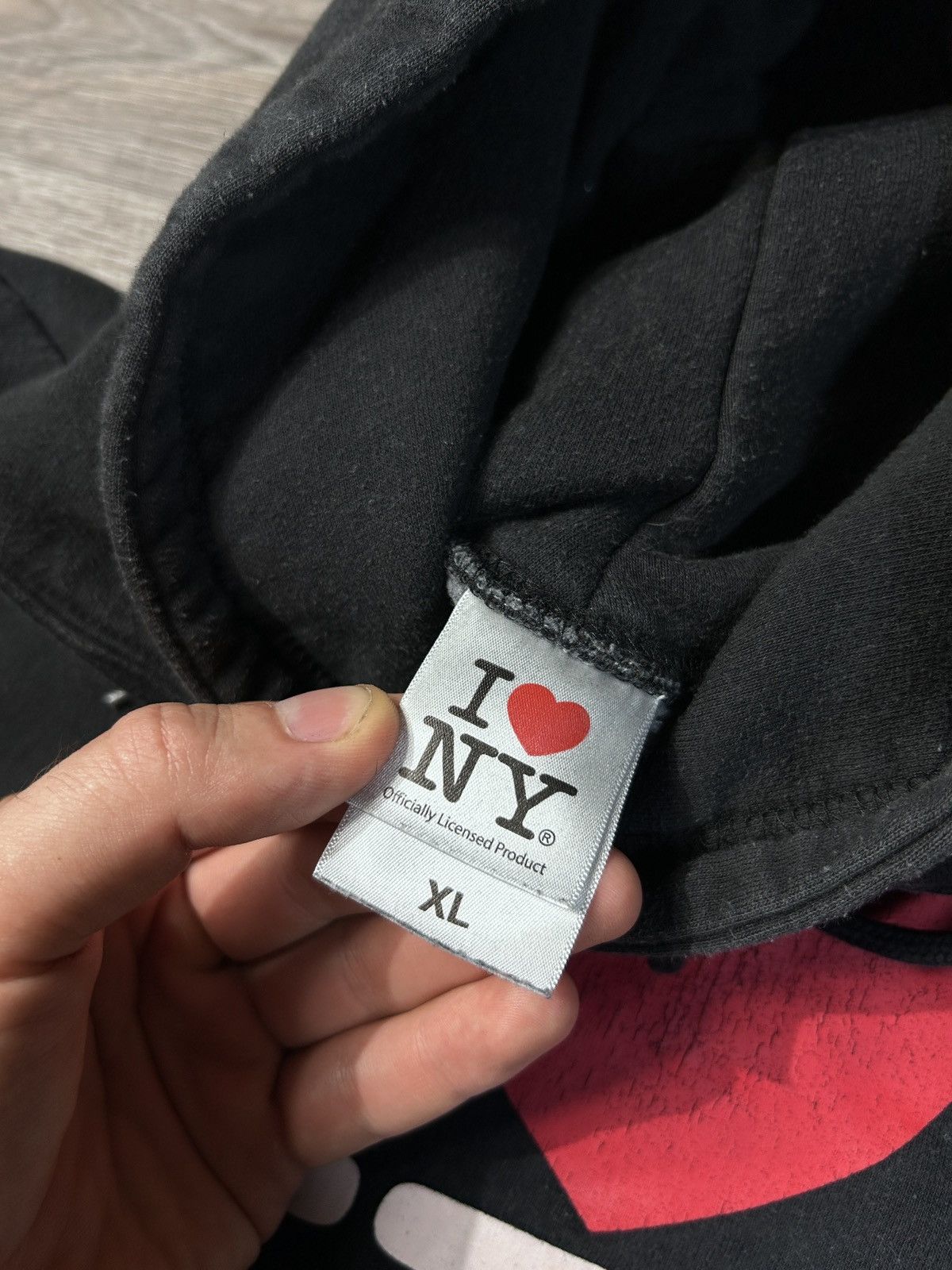 I Love NY × Vintage VINTAGE Y2K "I LOVE NY" HOODIE Size US XL / EU 56 / 4 - 5 Thumbnail