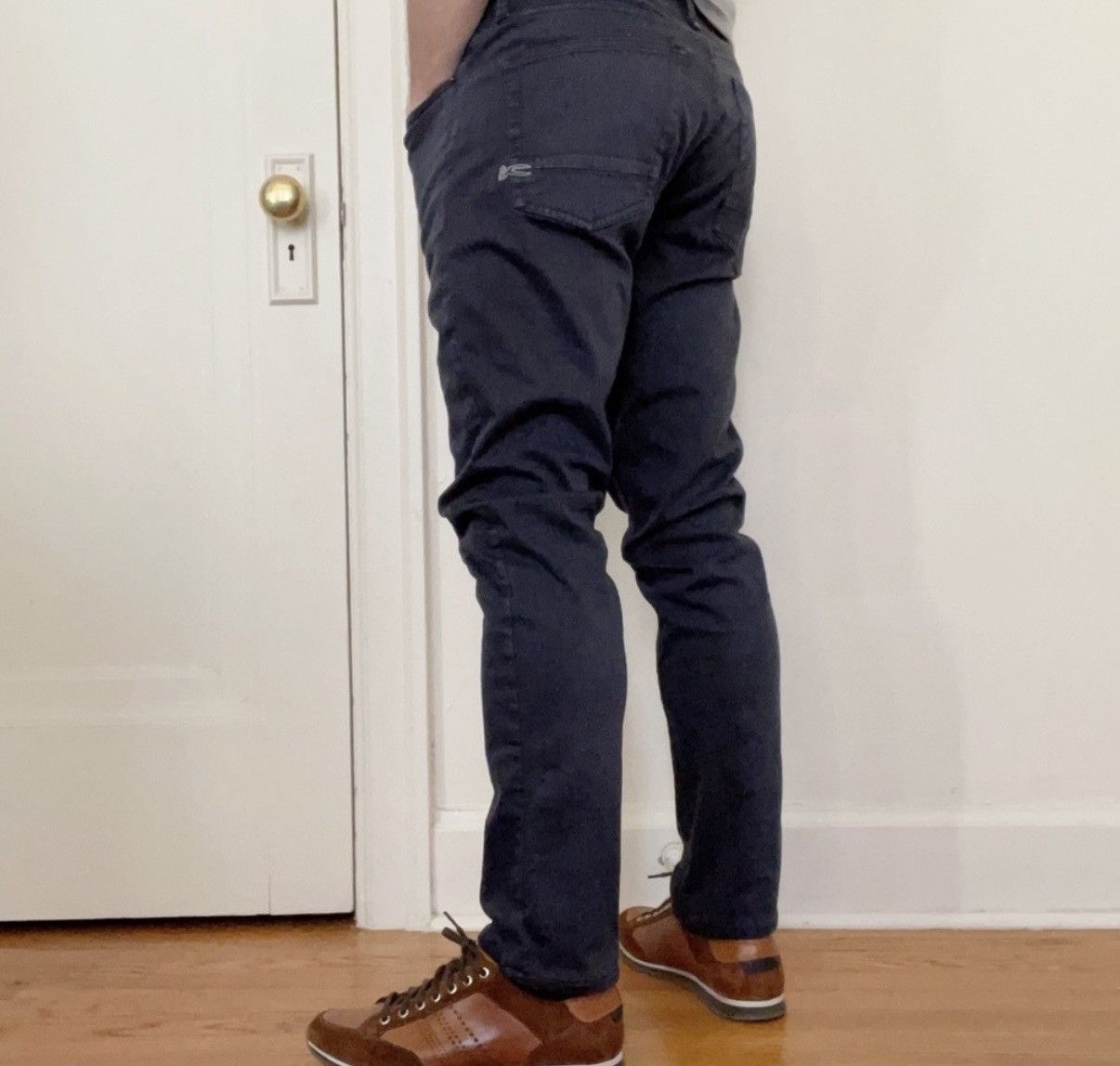 DENHAM Men’s Denham Razor Slim Fit Chino Pants - Navy 32x32 Size US 32 / EU 48 - 9 Thumbnail