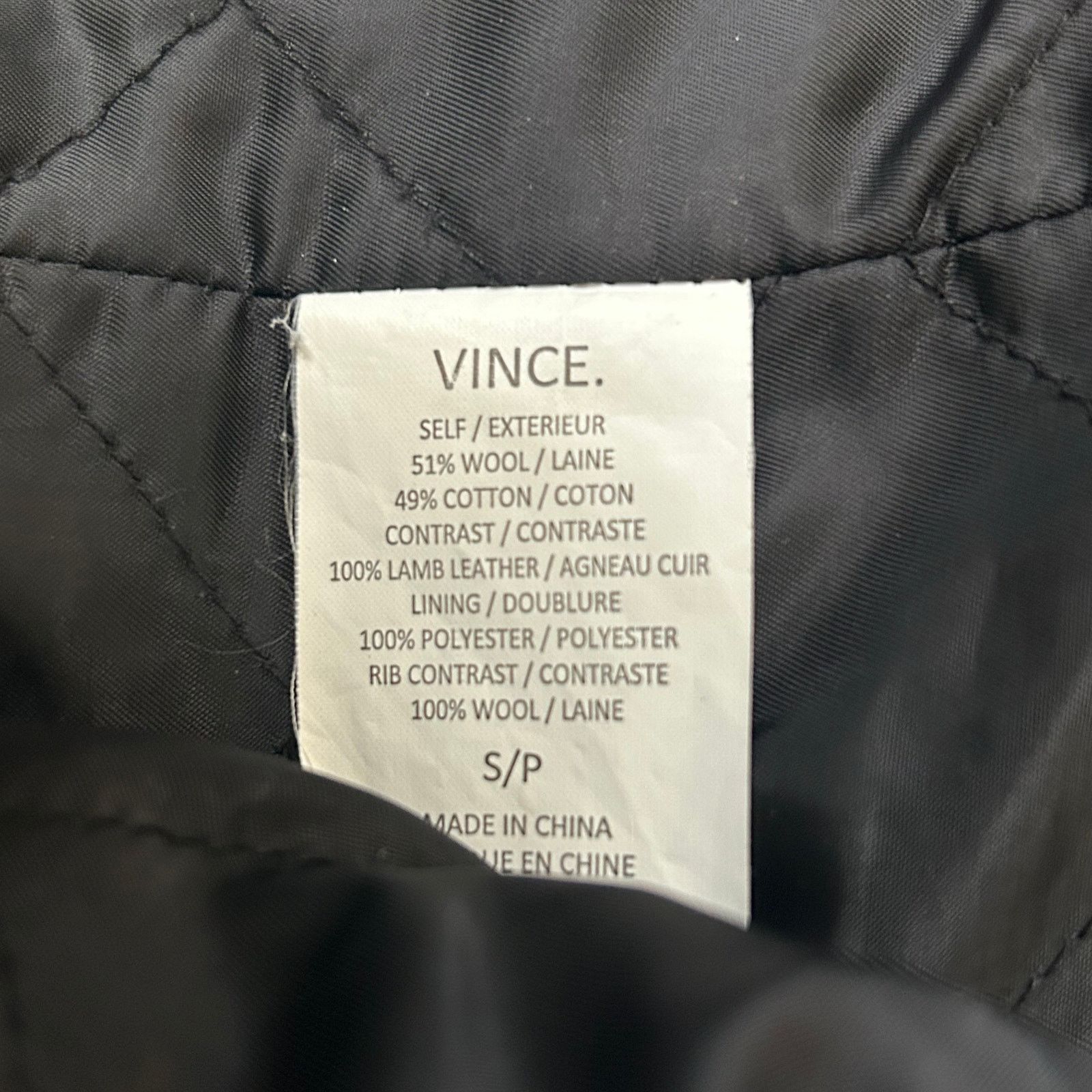 Vince Vince Wool Pea Coat Shawl Collar Gray Black Leather Small Size S / US 4 / IT 40 - 13 Thumbnail