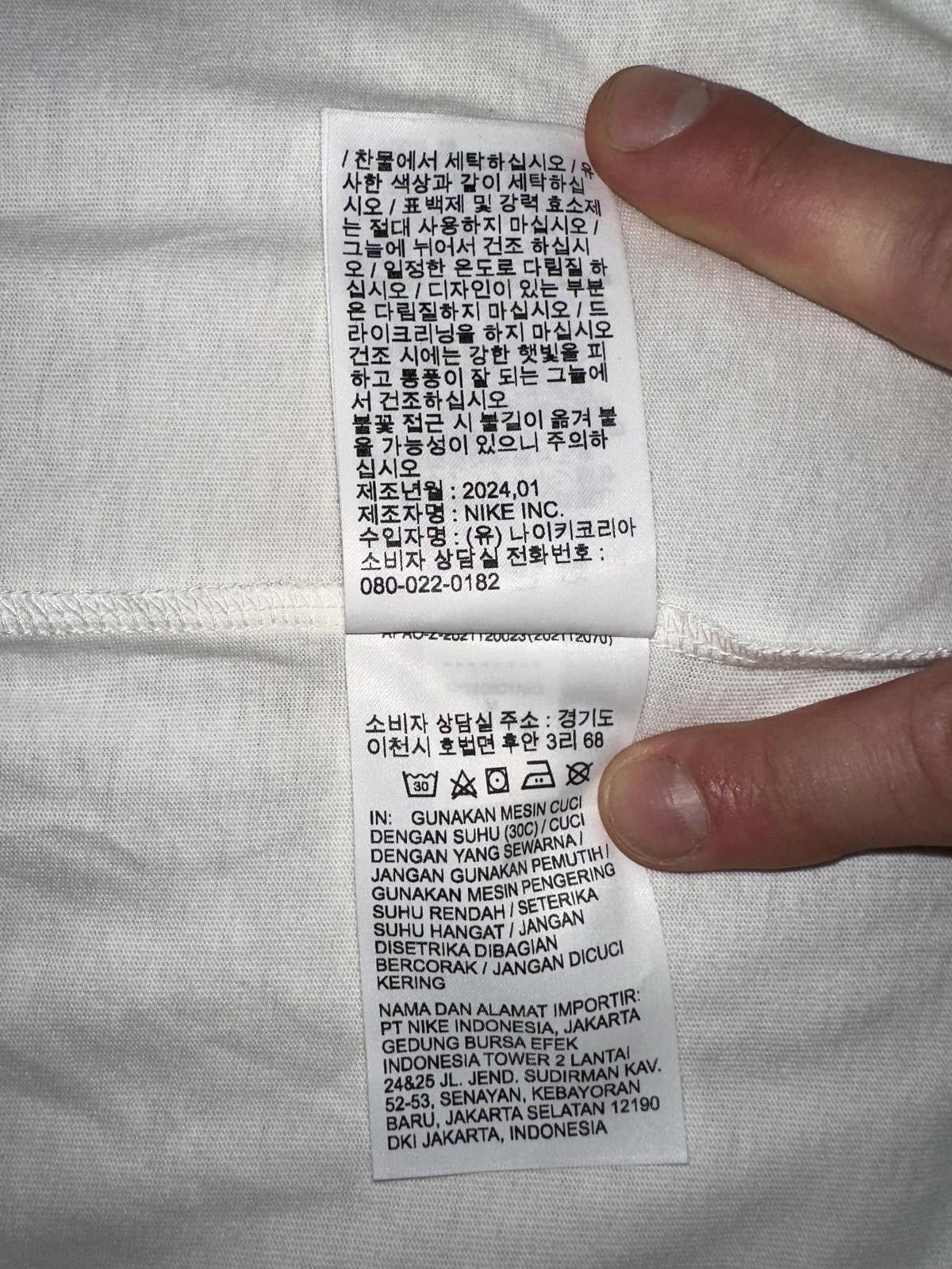 Designer Jordan Men’s Flight Essentials 6 Rings White T-Shirt Sample Asian Sizing Size US M / EU 48-50 / 2 - 10 Thumbnail