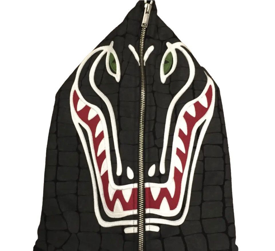 Bape Lacoste Bape x Lacoste Shark Alligator Hoodie Grailed