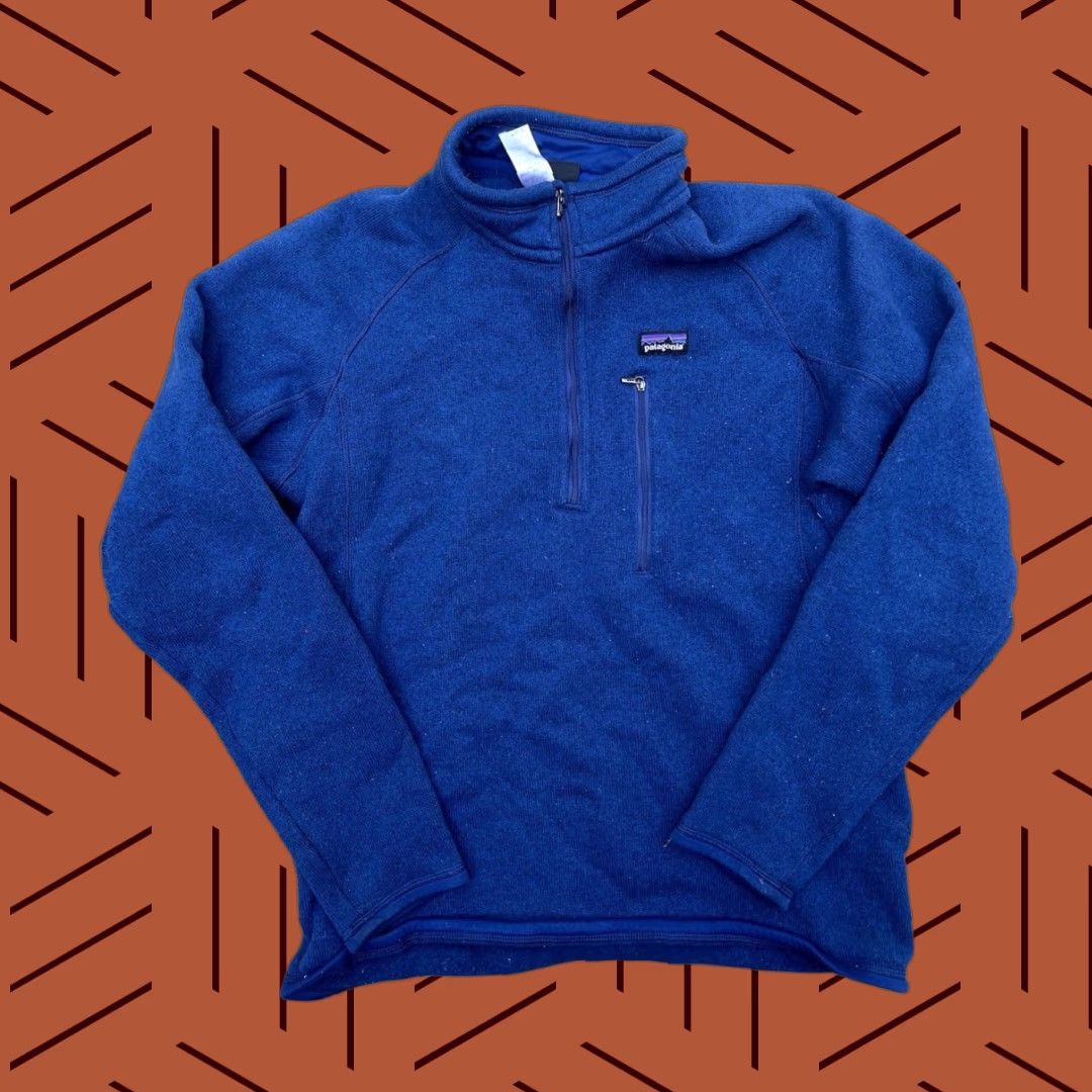 Patagonia Patagonia Men's Better Sweater 1/4 Zip Fleece Jacket Blue M Shirt Men - Size US M / EU 48-50 / 2 - 1 Thumbnail