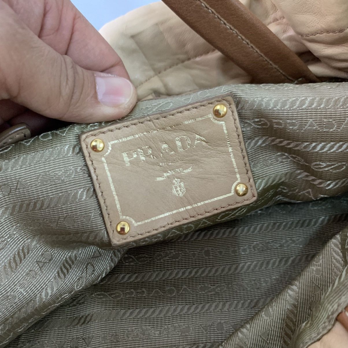 Prada Prada Leather Shoulder Bag Size ONE SIZE - 10 Thumbnail
