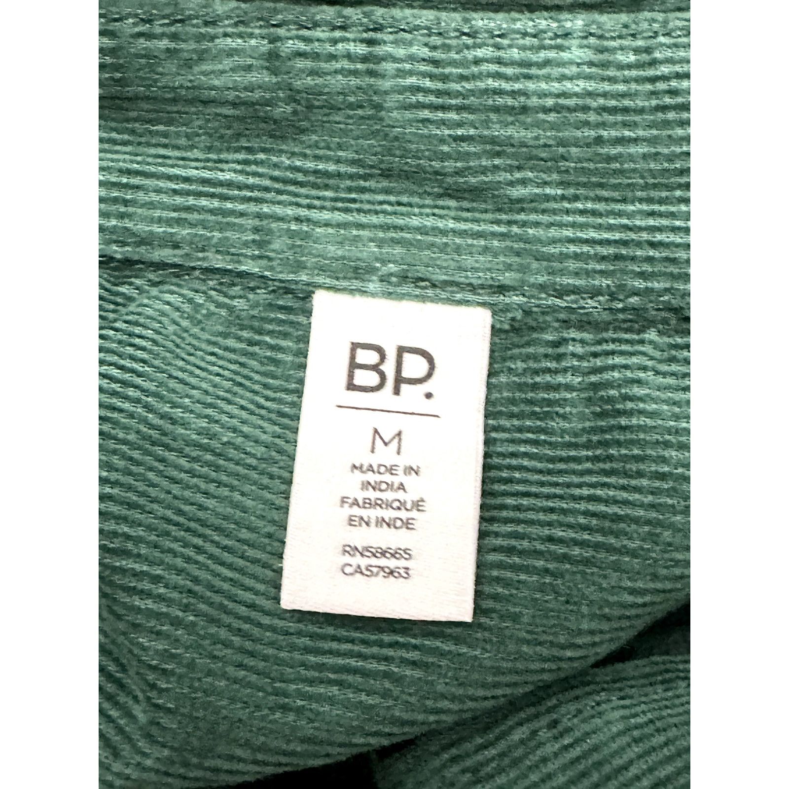BP. BP Crop Shirt Jacket Button-Up Corduroy Green Women's M NWT Size M / US 6-8 / IT 42-44 - 9 Thumbnail