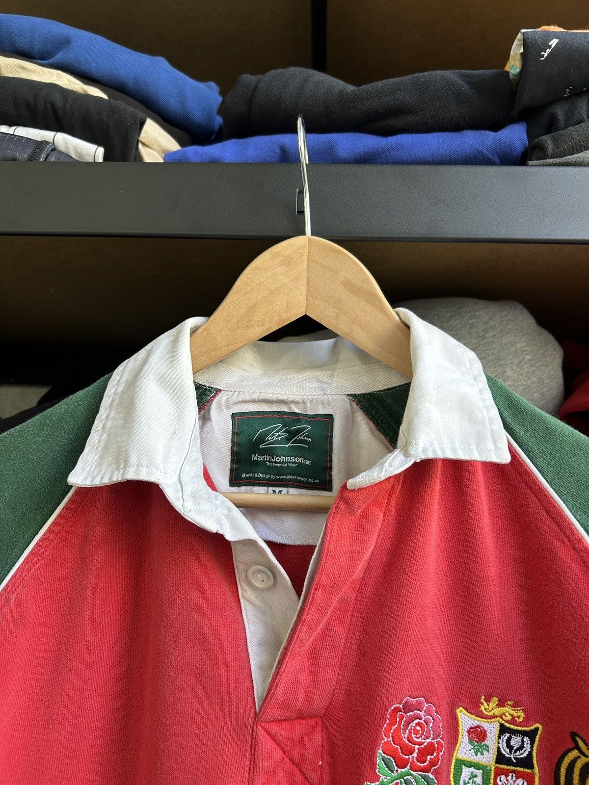 Rugby Ralph Lauren × Vintage Vintage Martine Johnson 🏉rare rugby long-sleeved jersey Size US M / EU 48-50 / 2 - 4 Thumbnail