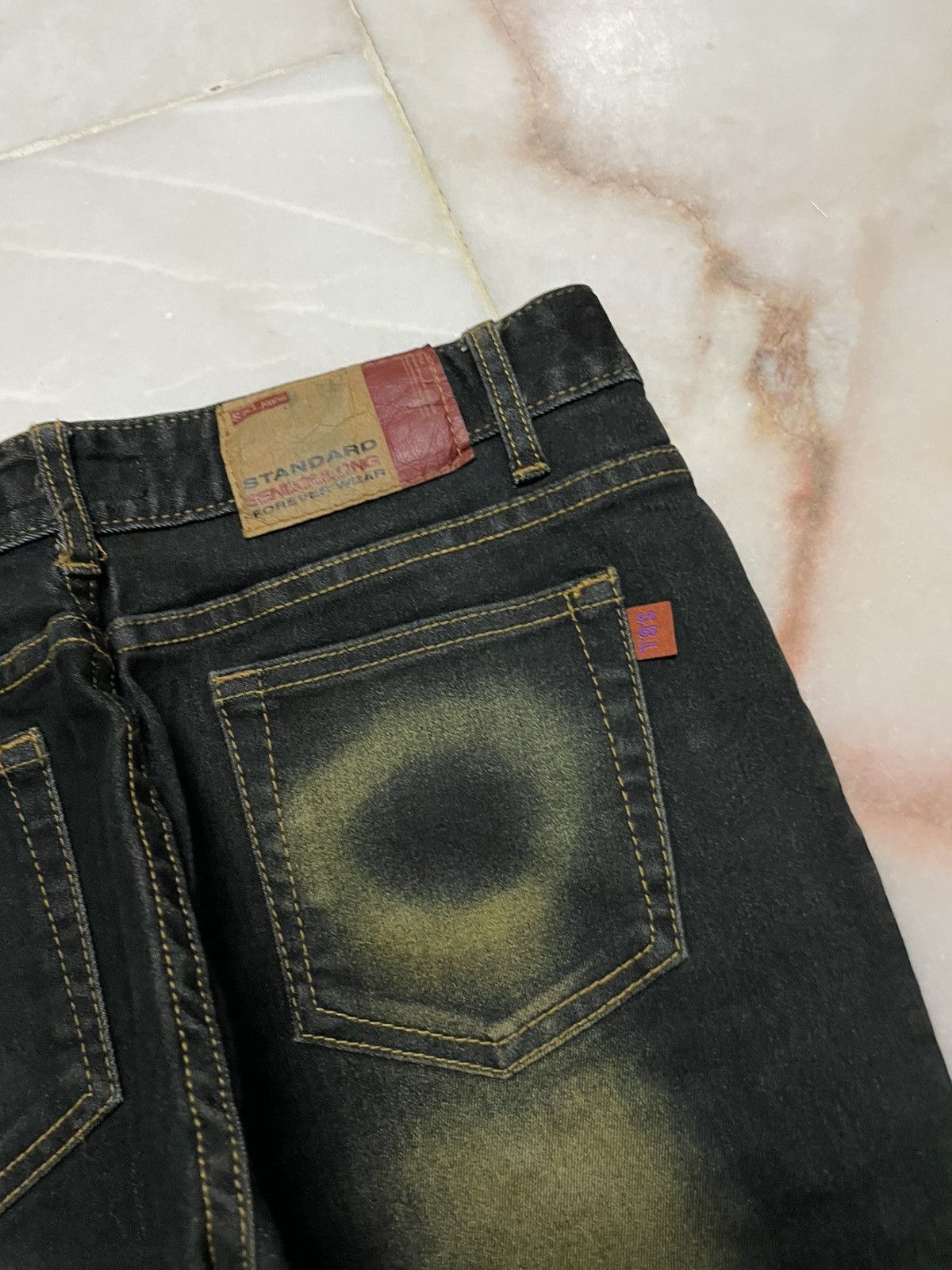 Tornado Mart 💥Flared💥Insane 90s Japanese Rusty Mudwash Studded Dark Jean Size 28" / US 6 / IT 42 - 11 Thumbnail