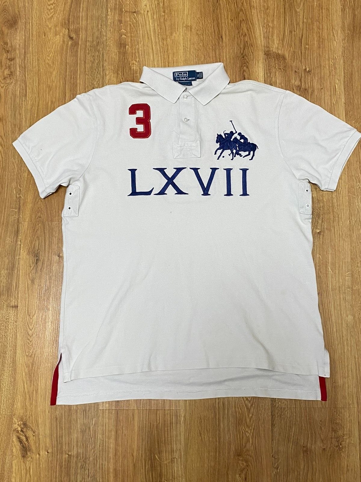 Pre-owned Polo Ralph Lauren X Vintage Polo Ralph Laurent Prl Rugby Jersey Japan In White