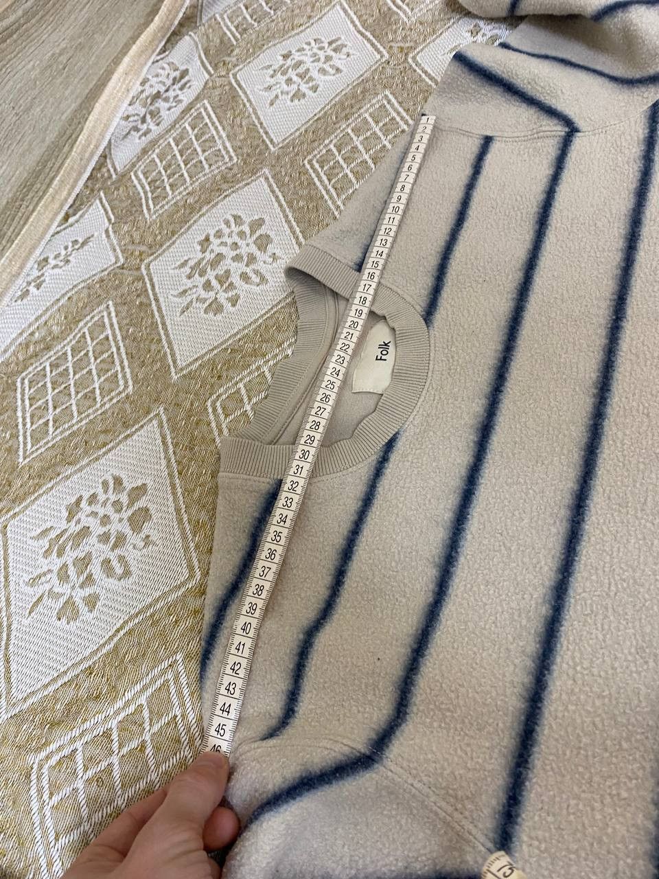 Folk 🔥 Folk Oversized Striped Fleece Sweatshirt Pullover Sweater Size US S / EU 44-46 / 1 - 11 Thumbnail