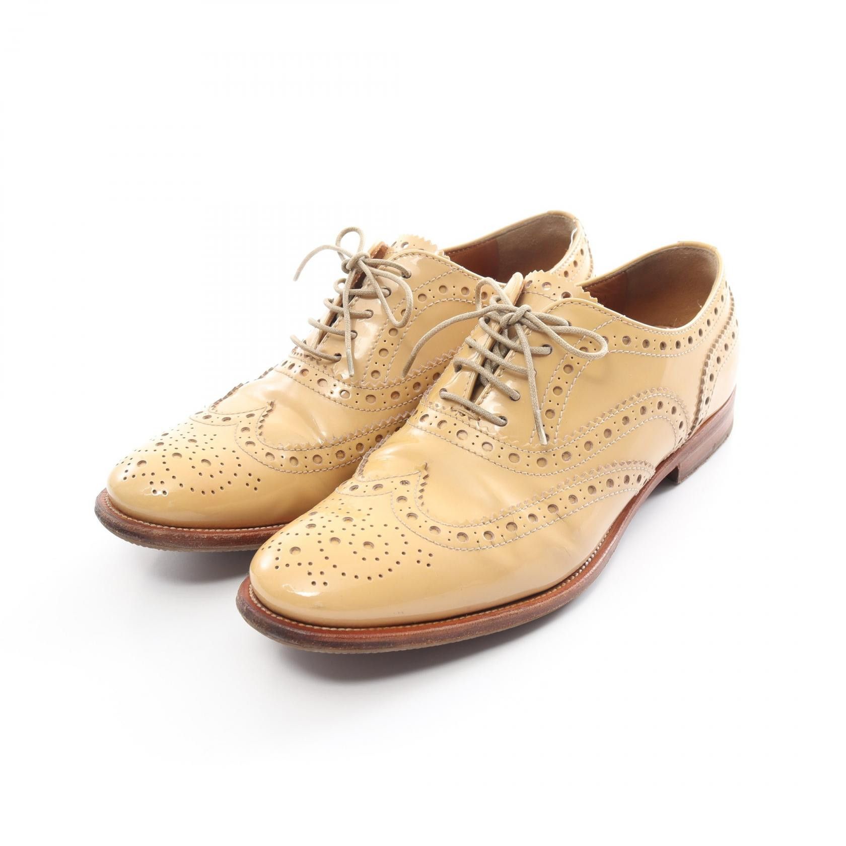 Other Church's Burwood Patent Leather Dress Shoes Enamel Shoes A73683 in Beige, Women's