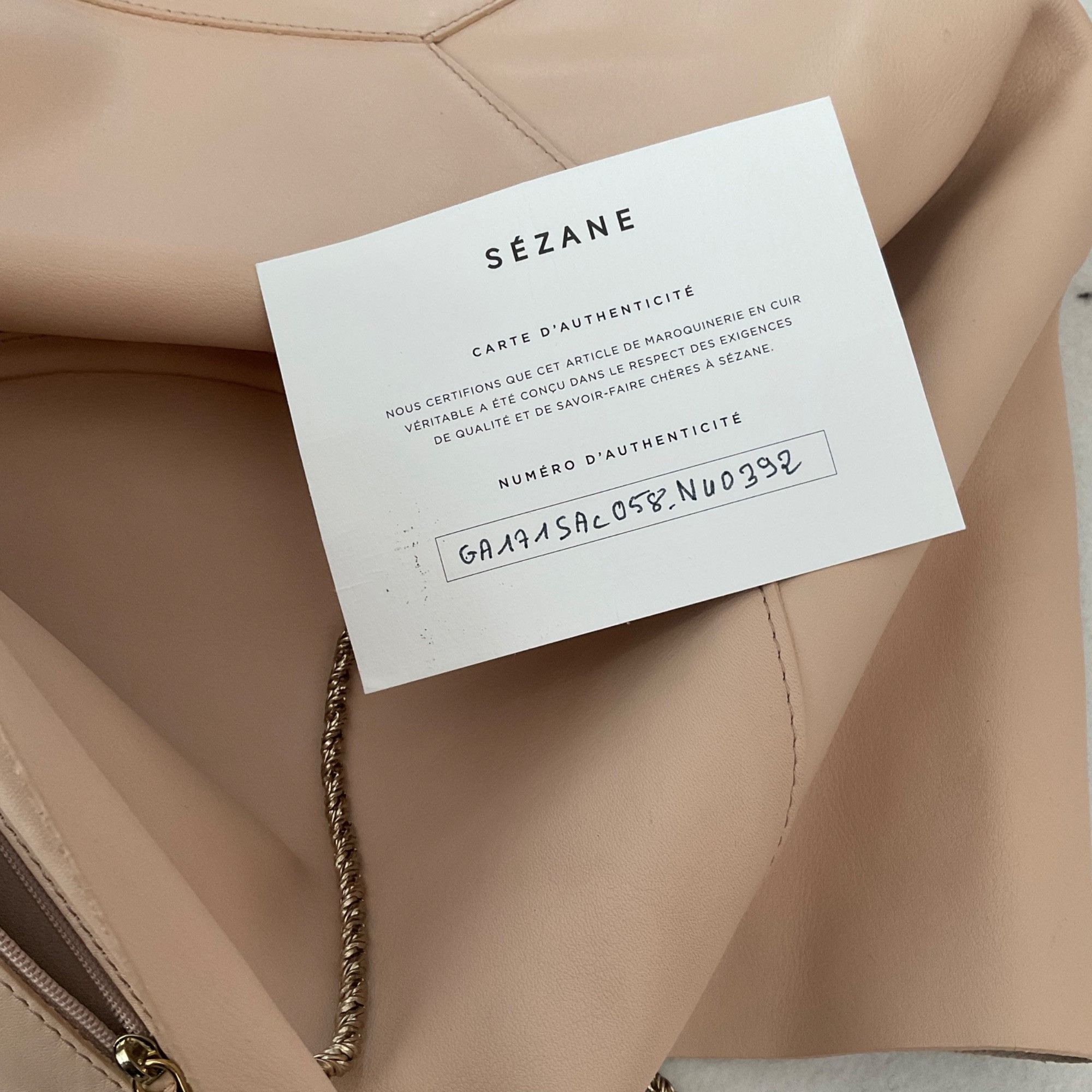 Sezane Sezane blush pink leather gaby tote large Size ONE SIZE - 11 Thumbnail