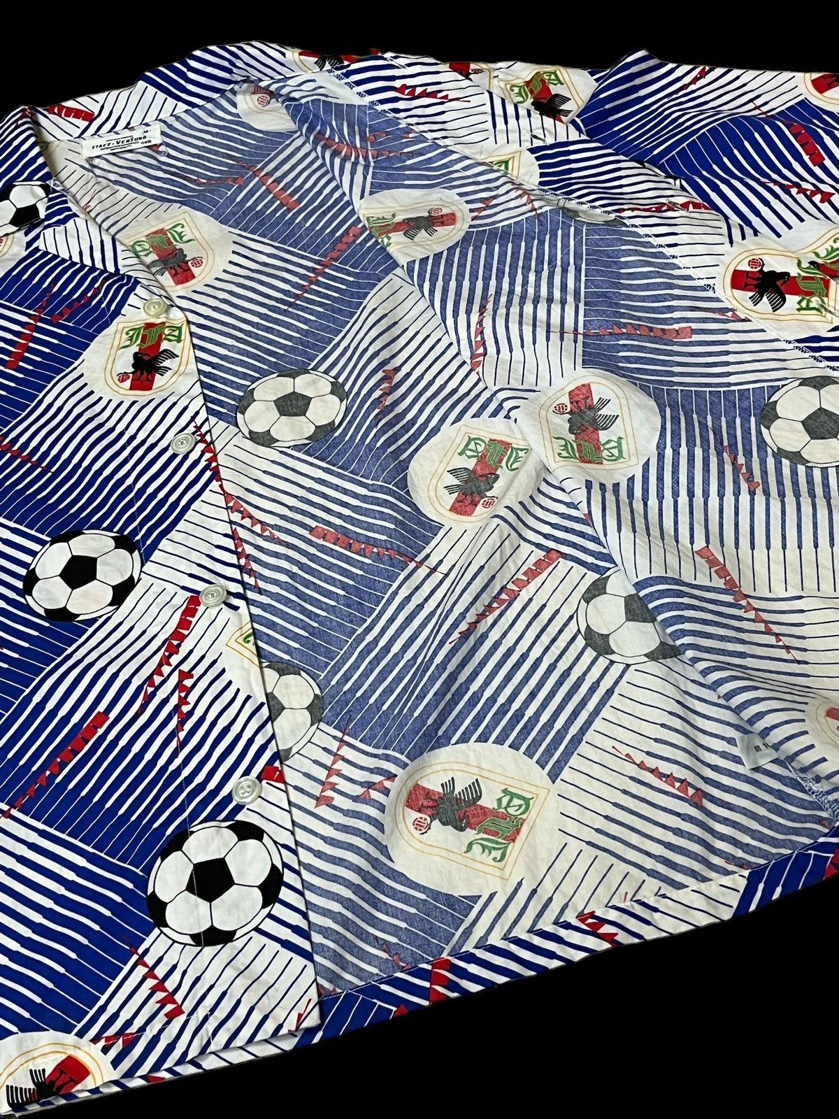 Sports Specialties VINTAGE JFA JAPAN NATIONAL TEAM FC 3/4 HAND BUTTON UPS SHIRT Size US L / EU 52-54 / 3 - 3 Thumbnail