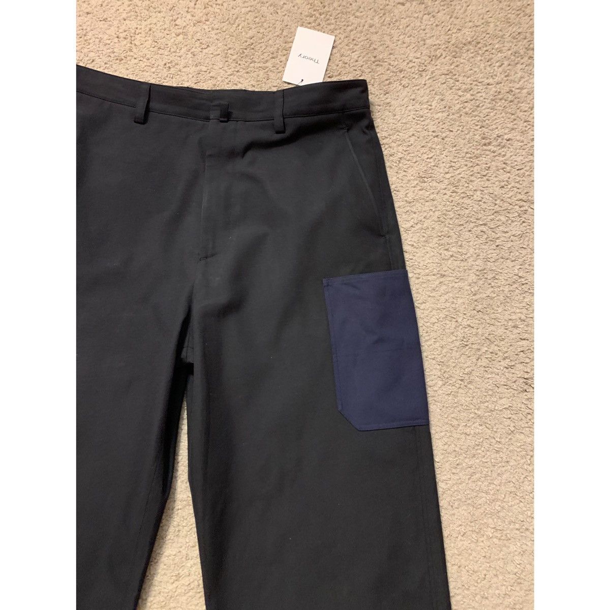 Theory THEORY PROJECT NAVY WIDE LEG CARGO PANTS Size US 32 / EU 48 - 4 Thumbnail