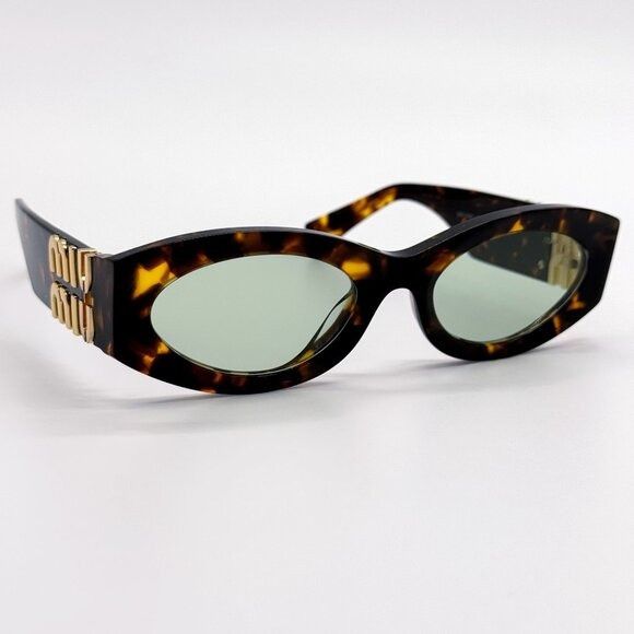 Miu Miu NEW MIU MIU SUNGLASSES MU11WS 14L50O HAVANA WOMEN MU 11WS SM Size ONE SIZE - 5 Thumbnail