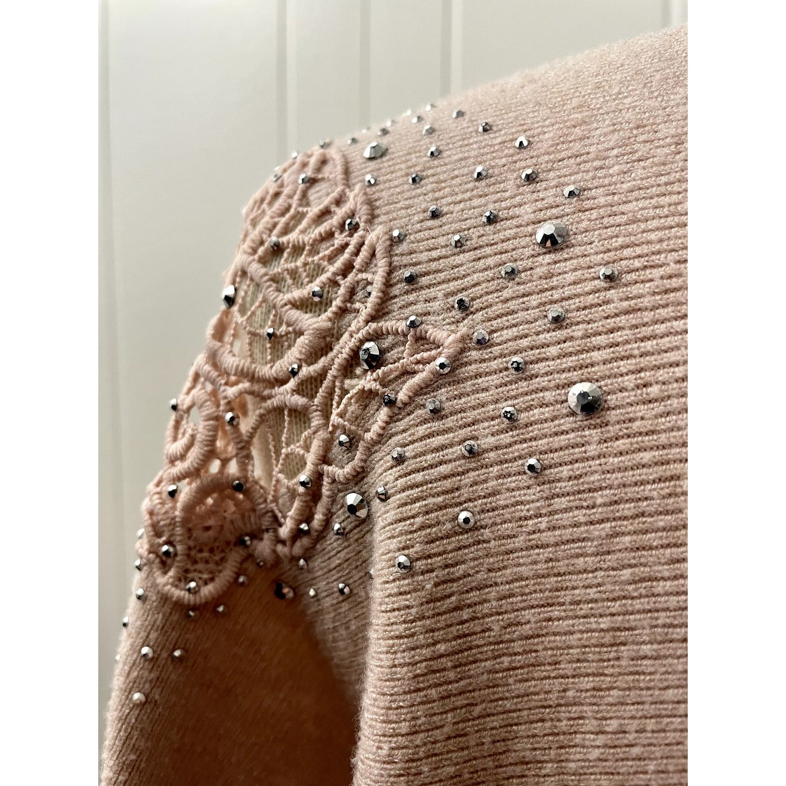 Other Preloved Siren Lily Jeweled Long Sleeve Crochet details Size XL / US 12-14 / IT 48-50 - 5 Thumbnail