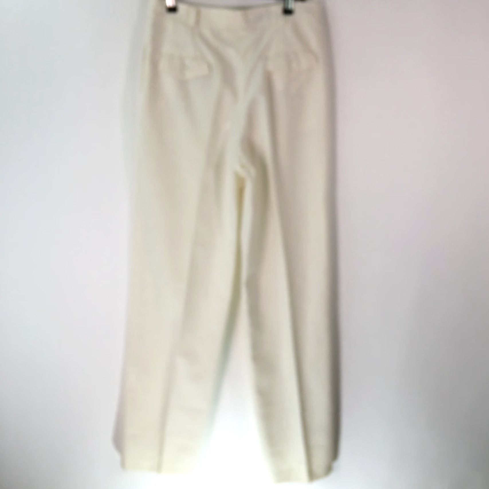 Vintage VINTAGE Romana Womens Pleated Front Straight Leg White Casual Dress Pant Size 11 Size 28" / US 6 / IT 42 - 2 Thumbnail