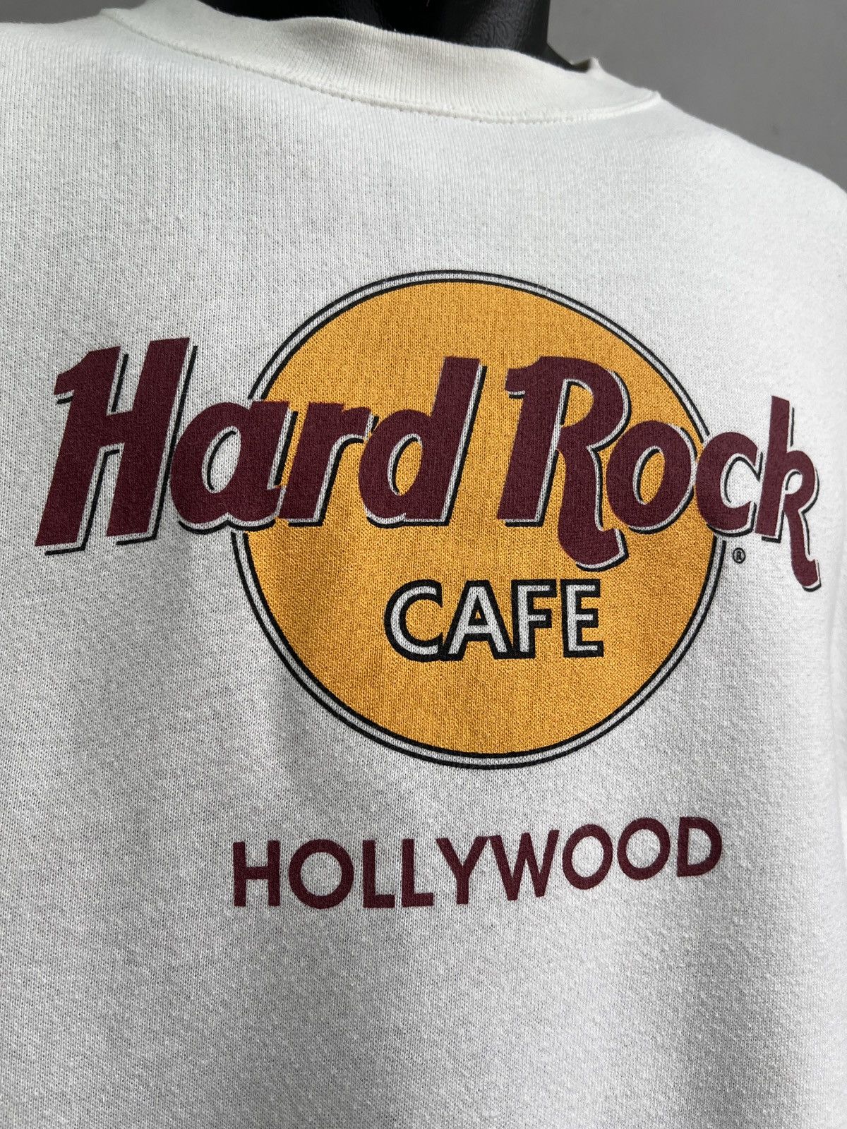 Hard Rock Cafe Hard Rock White Sweatshirt Hollywood Streetwear Style Size US L / EU 52-54 / 3 - 4 Thumbnail