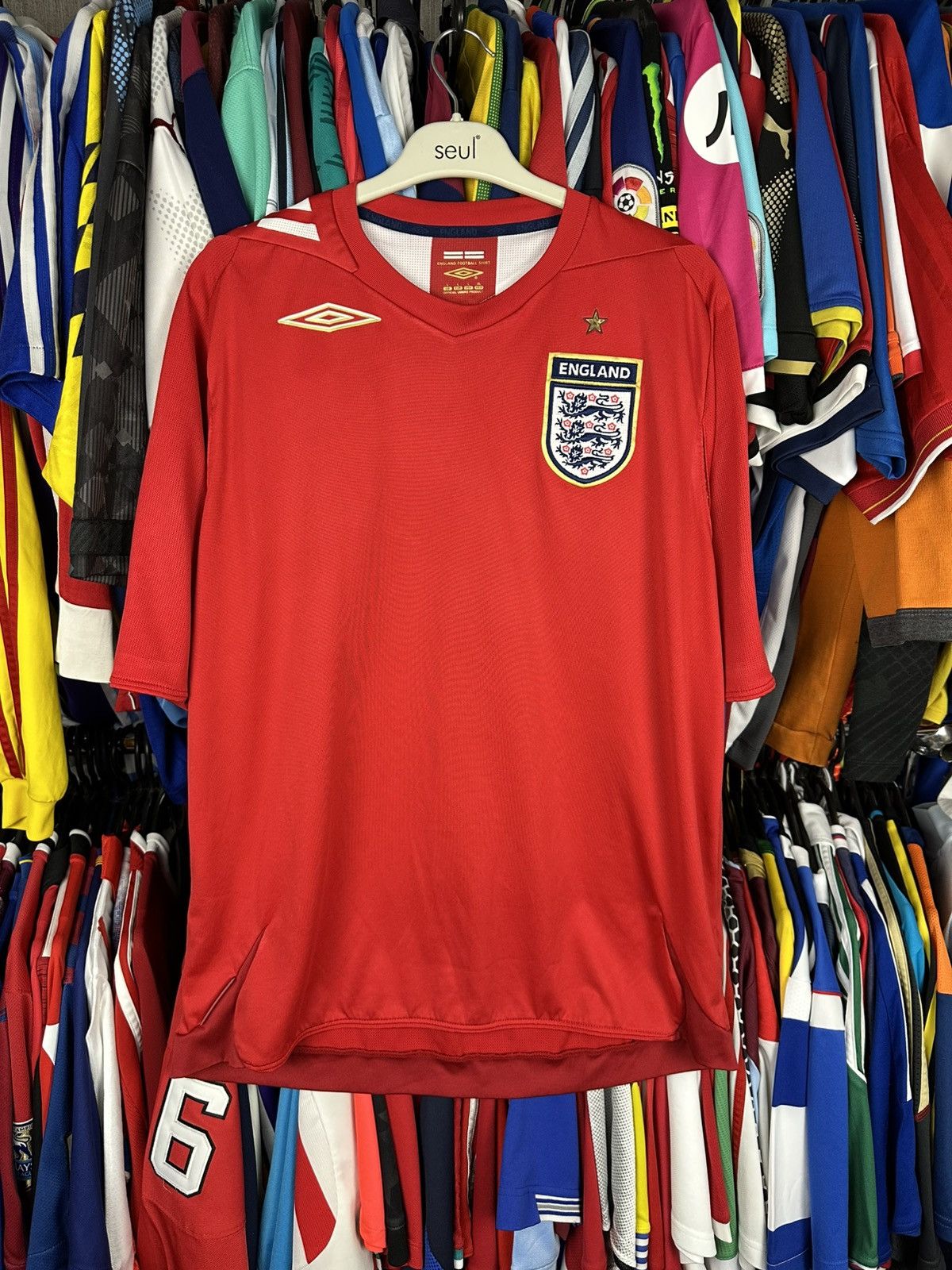 Umbro Umbro England 2006/08 Away Football Shirt Soccer Jersey Size US L / EU 52-54 / 3 - 1 Thumbnail