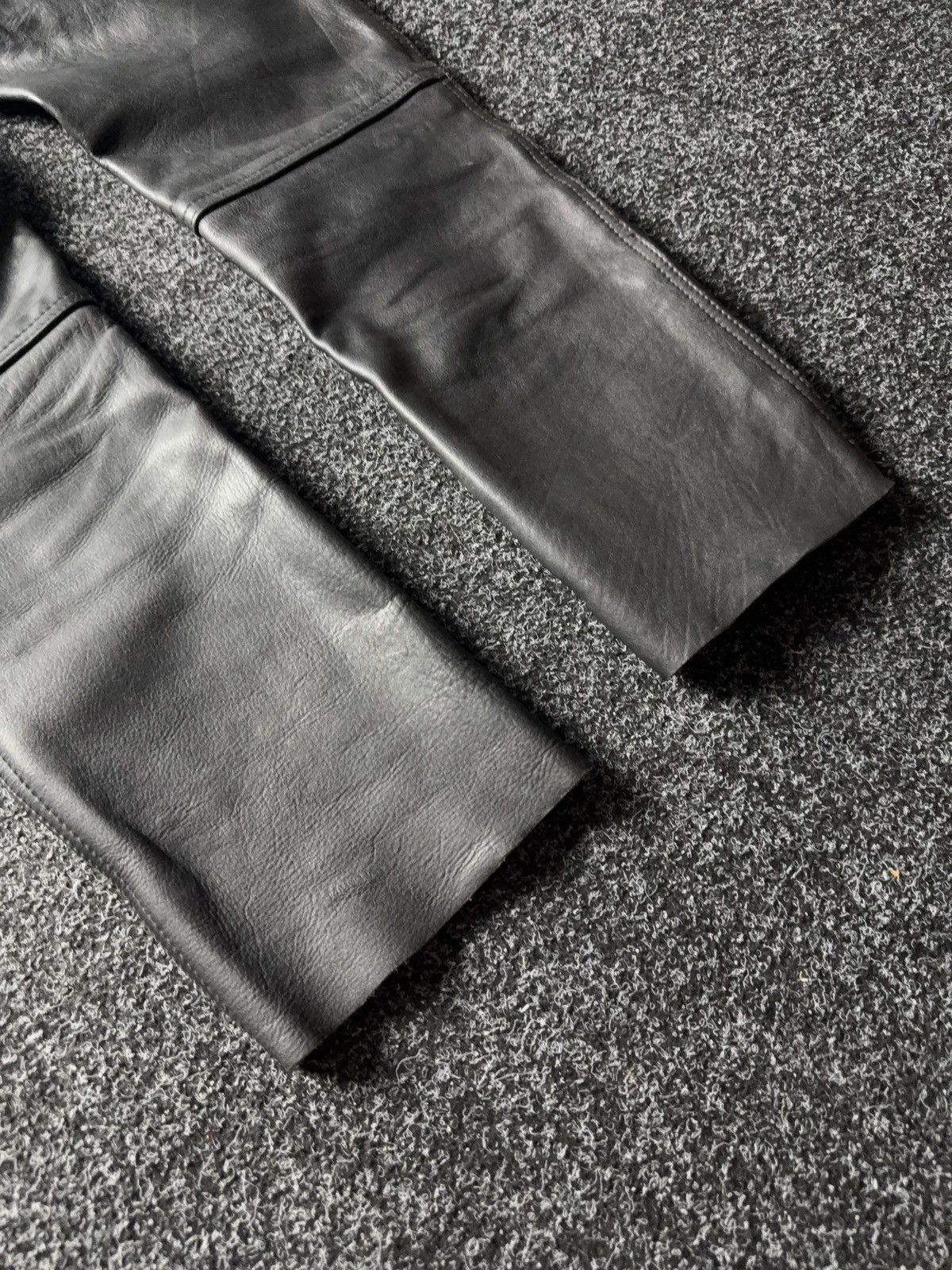 Leather Y2K Vintage Leather Pants Opium Style Alt Biker USA Rare Size US 28 / EU 44 - 17 Thumbnail