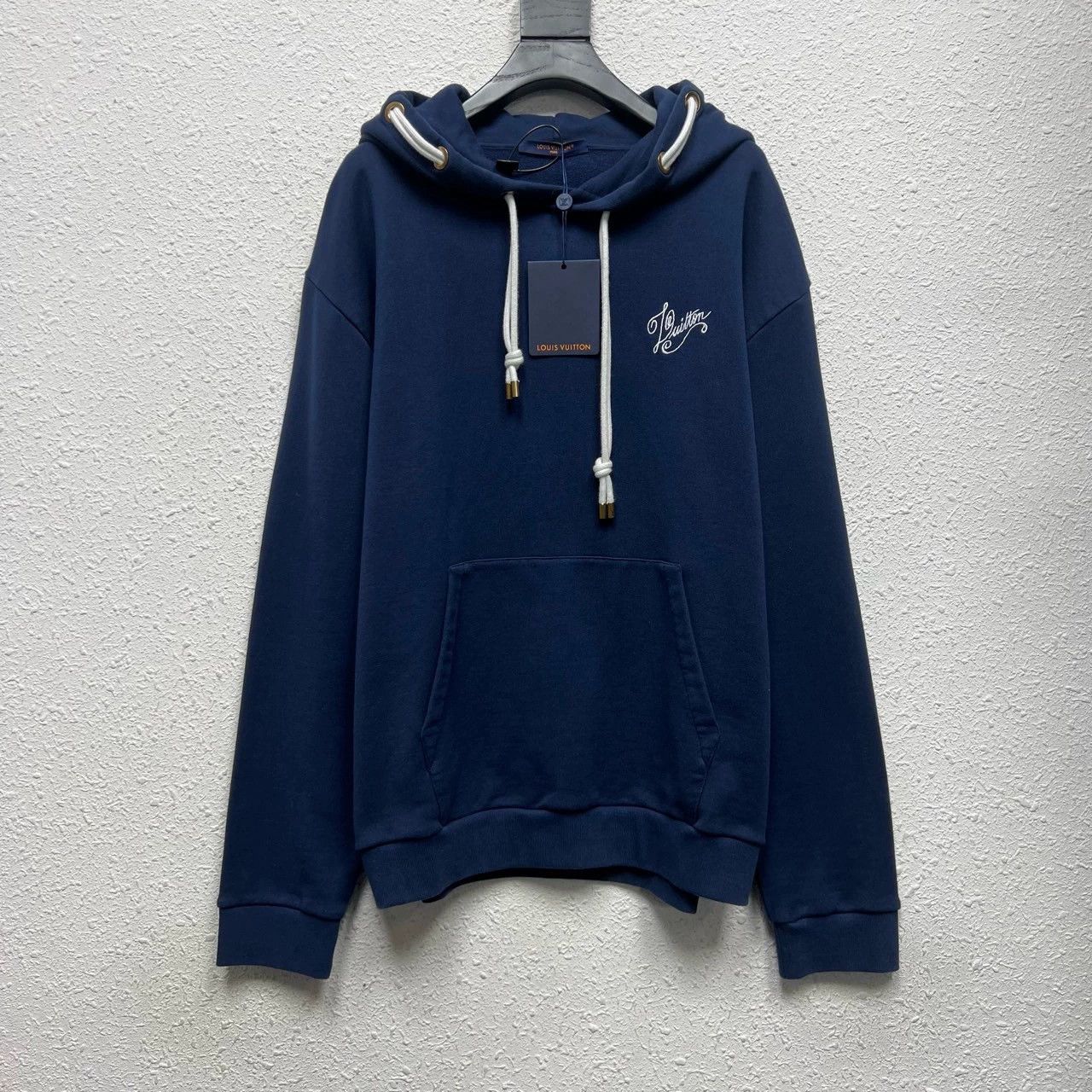 Louis Vuitton louis vuitton blue hoodie with logo Size US XL / EU 56 / 4 - 1 Thumbnail