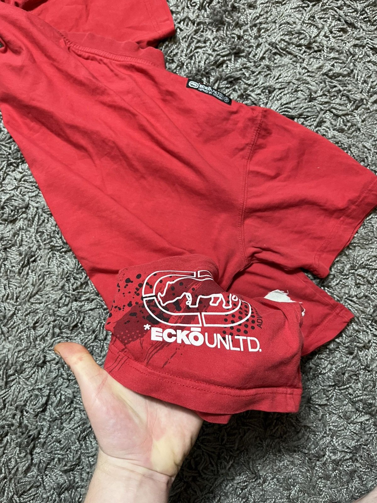 Ecko Unltd. × Vintage ECKO UNLMTD VINTAGE Y2K SKATEBOARD PRINTED RED T-SHIRT Size US M / EU 48-50 / 2 - 6 Thumbnail