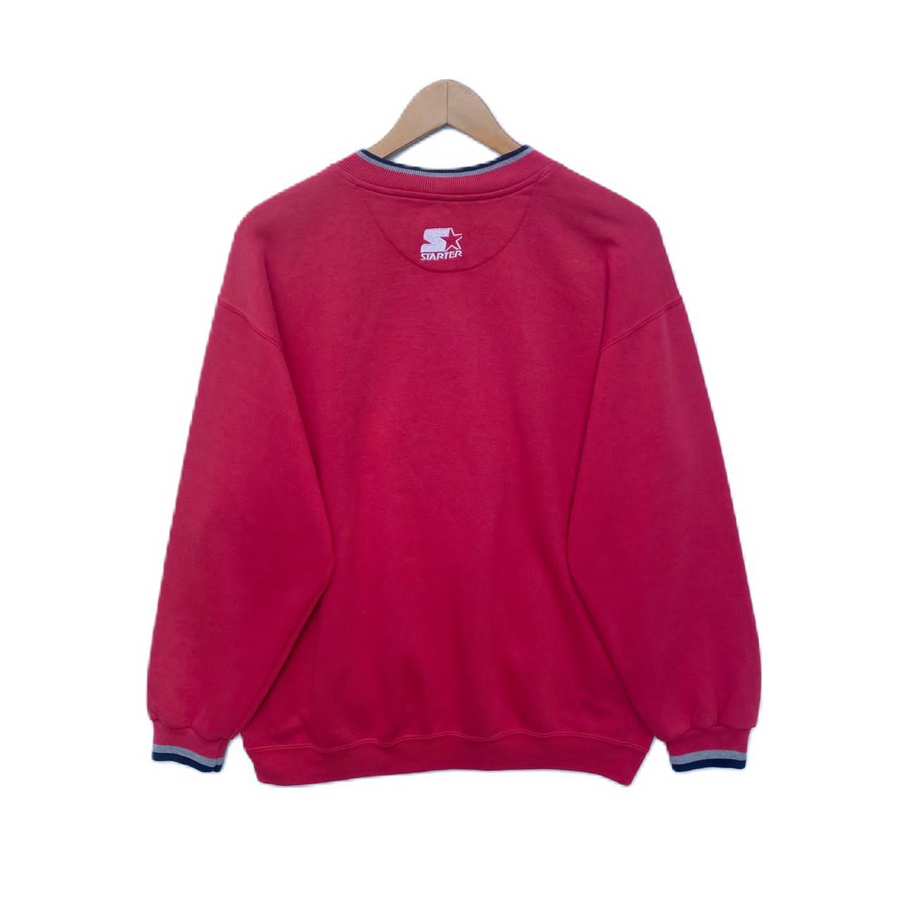 NBA × Vintage VINTAGE CHICAGO BULLS SWEATSHIRT XL PULLOVER RED Size US XL / EU 56 / 4 - 2 Thumbnail