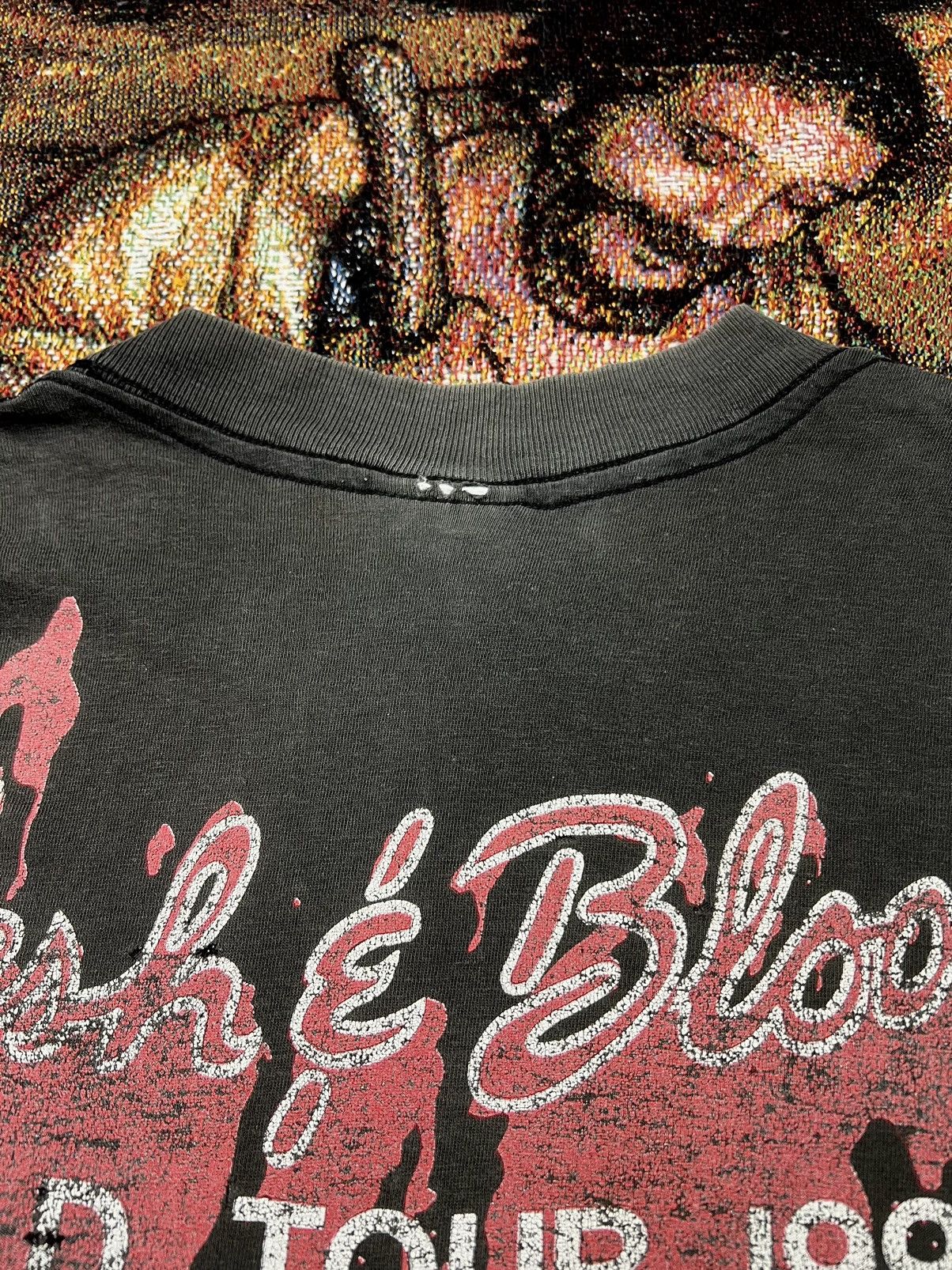 Vintage Poison Flesh & Blood 90-91 Tour Tee Size US L / EU 52-54 / 3 - 7 Thumbnail