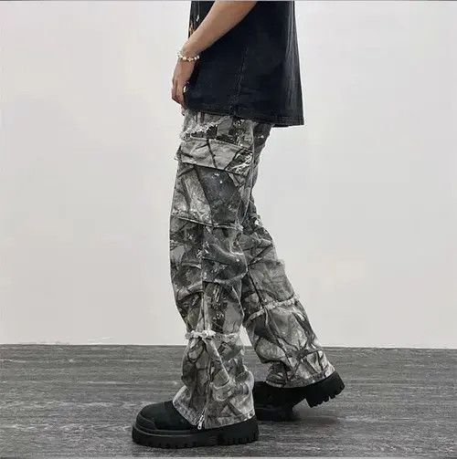 Japanese Brand Camouflage Y2K Fashion Baggy Jeans Cargo Pants Size US 30 / EU 46 - 3 Thumbnail