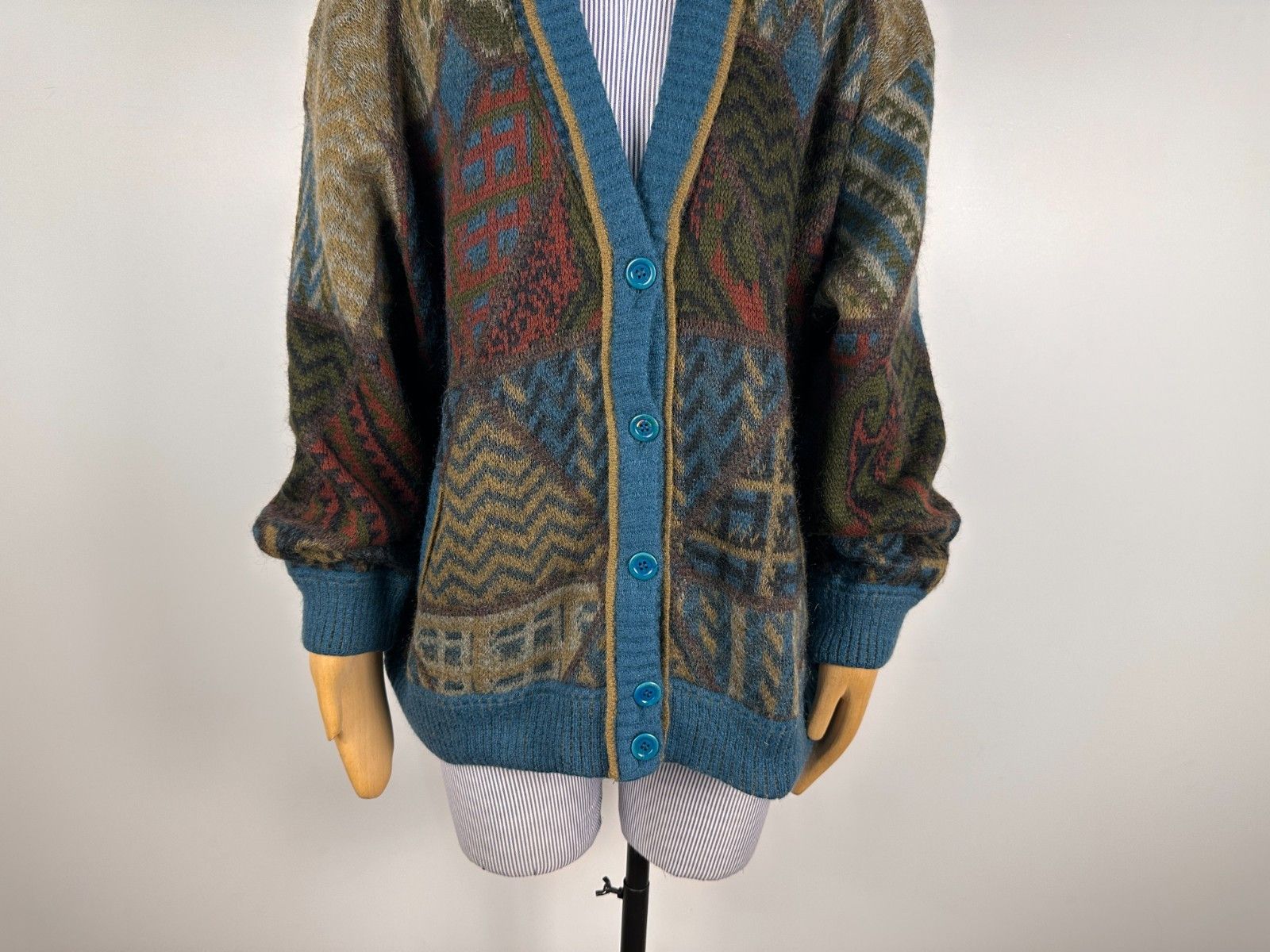 Bogner Vintage Bogner Mohair Cardigan Sweater Knit Fullprint US14 Size XL / US 12-14 / IT 48-50 - 3 Thumbnail
